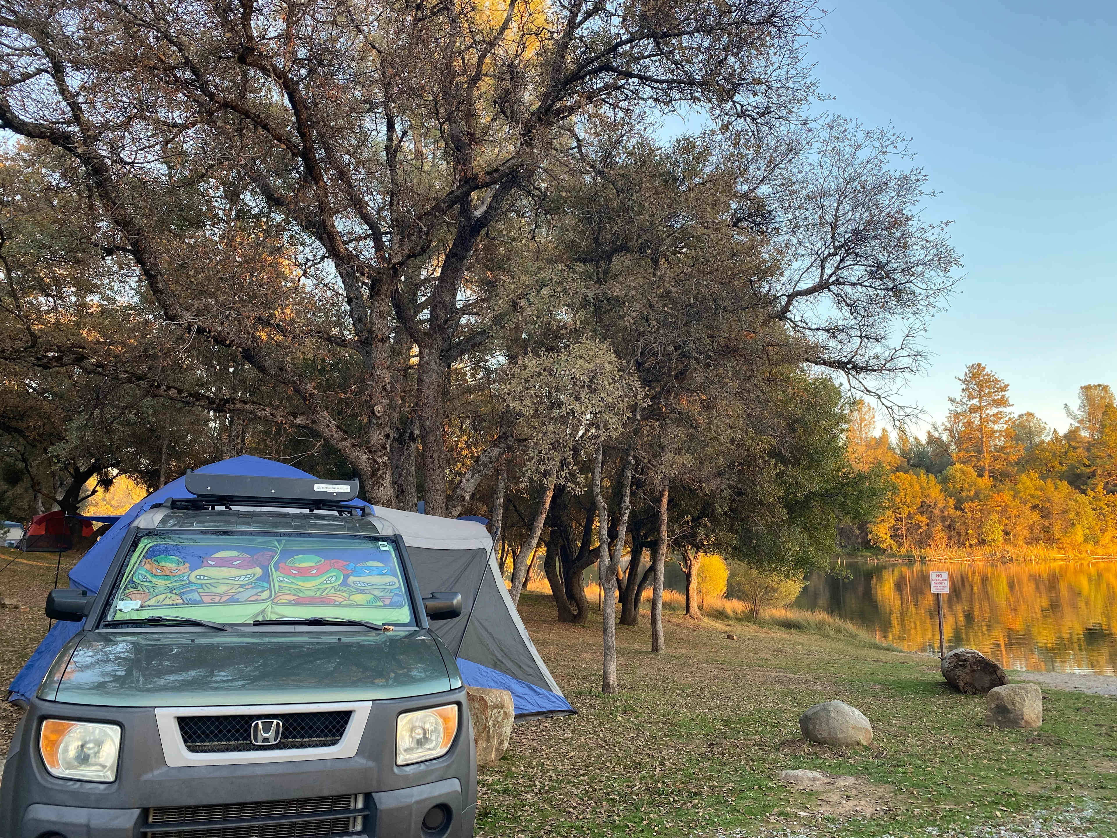 CAR camping set up site A7