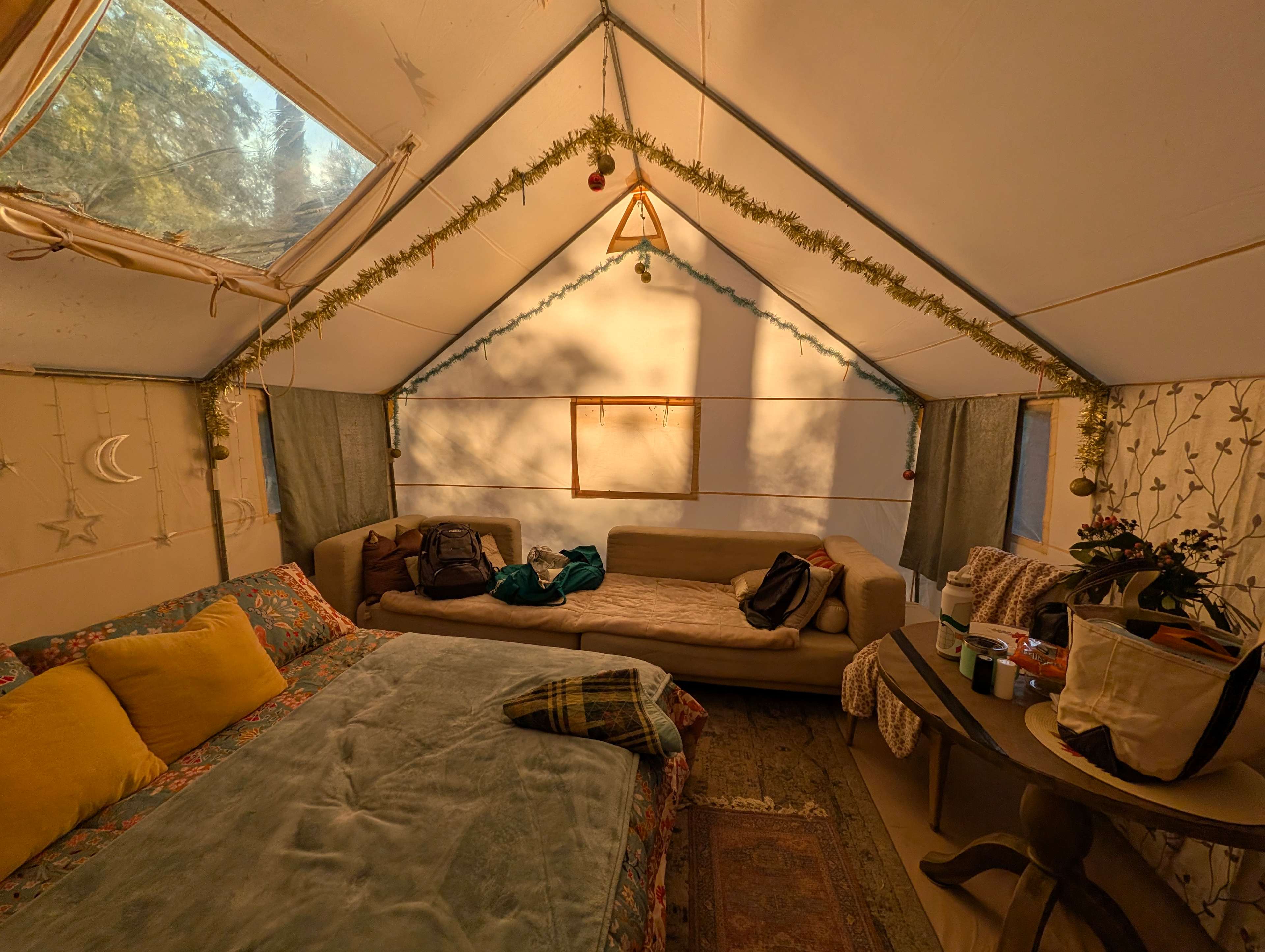 Not your average campsite sleeping 😴