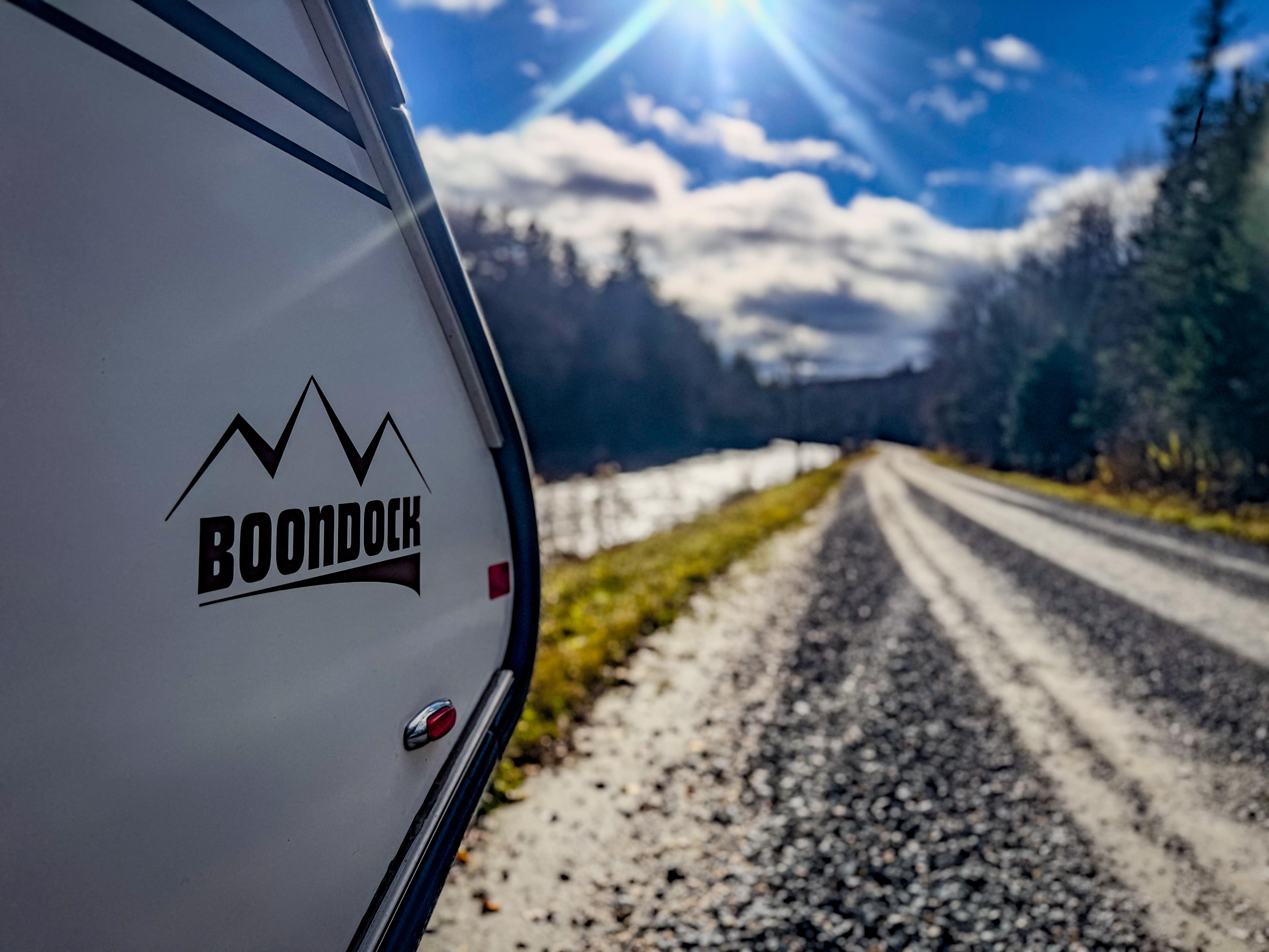 Road leading into site!