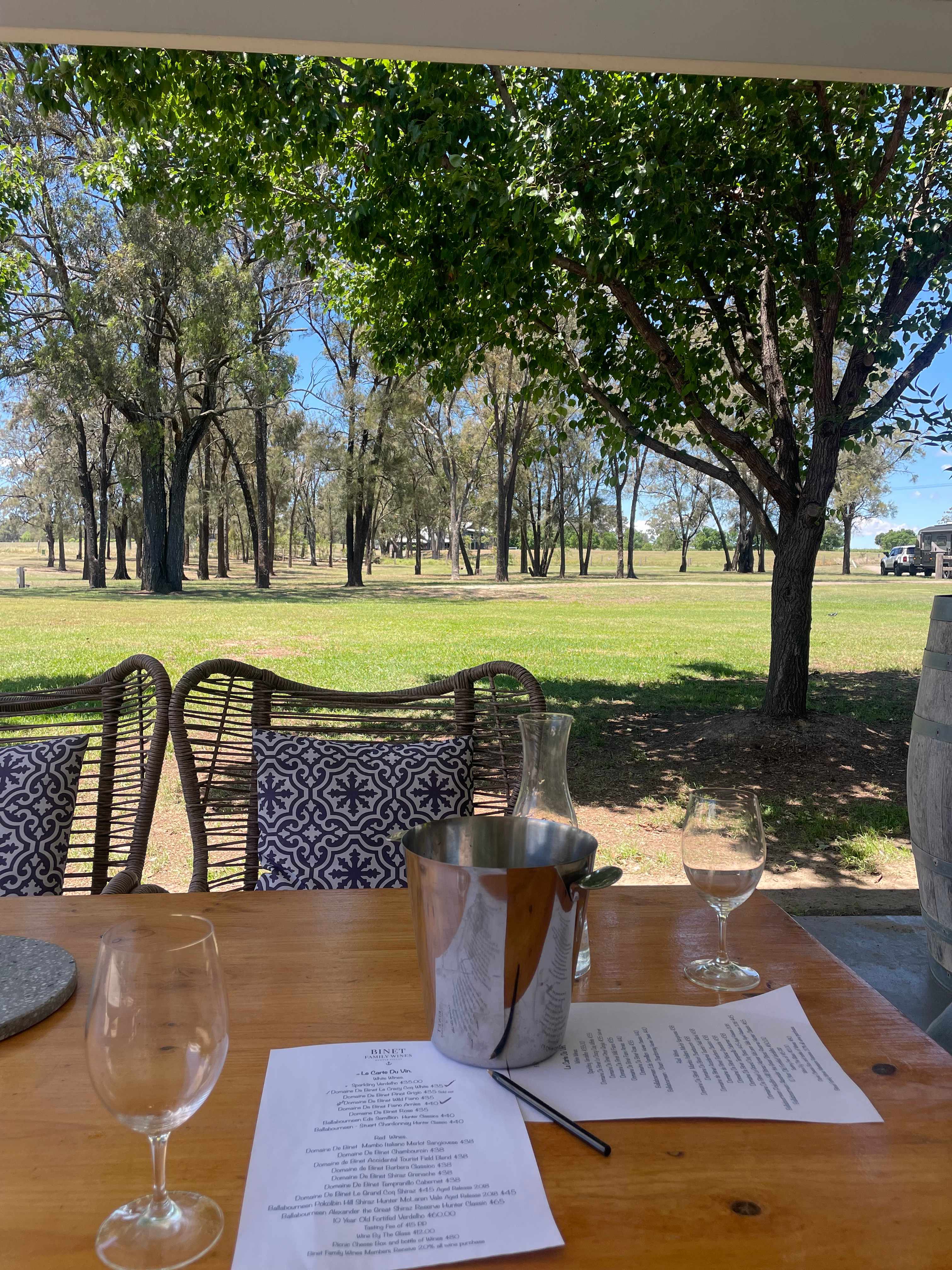 View from the Cellar Door courtyard 