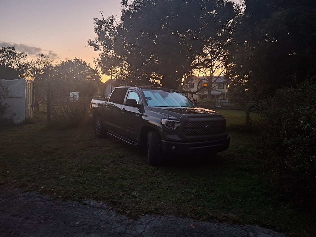 All parked for the night