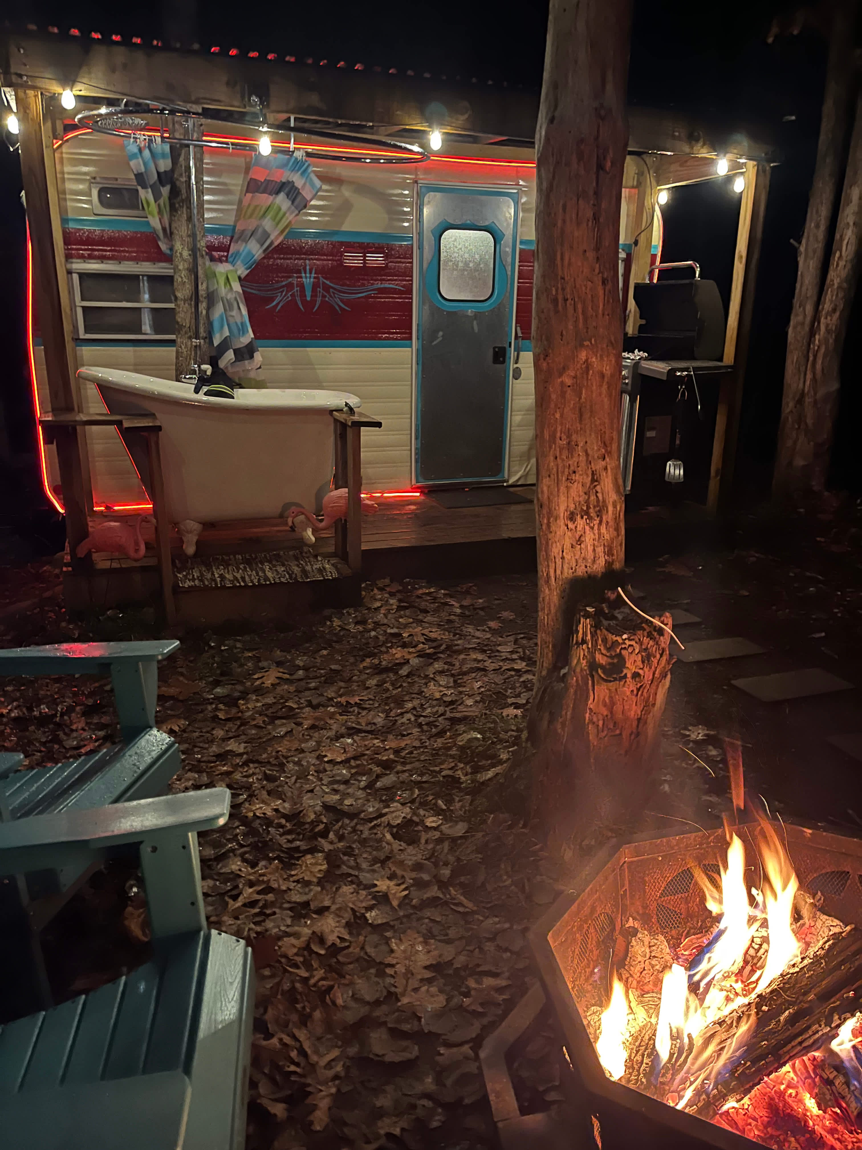 Glamping Tent Overlooking Waterfall