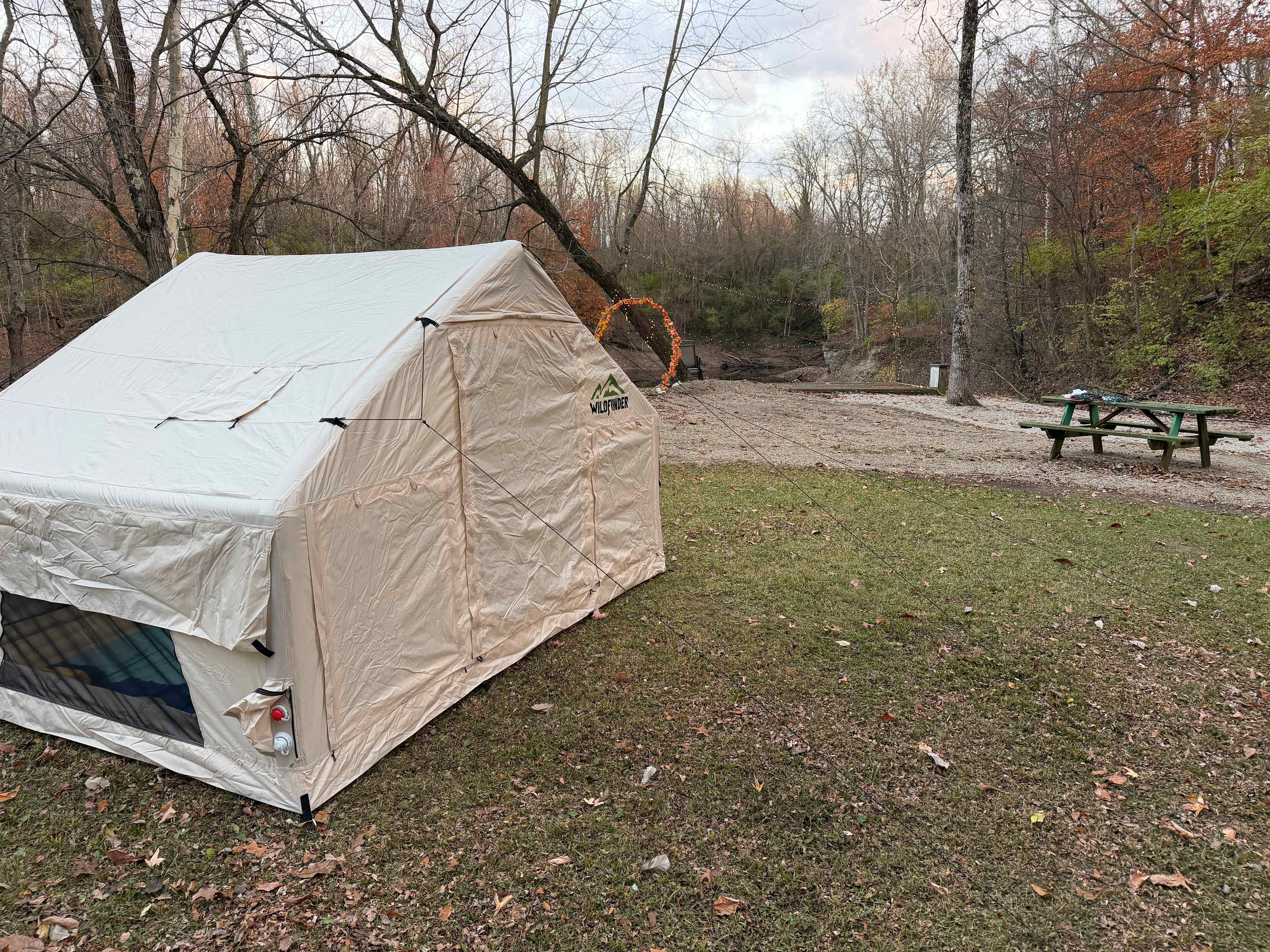 Nice flat area for a tent or small rv.  