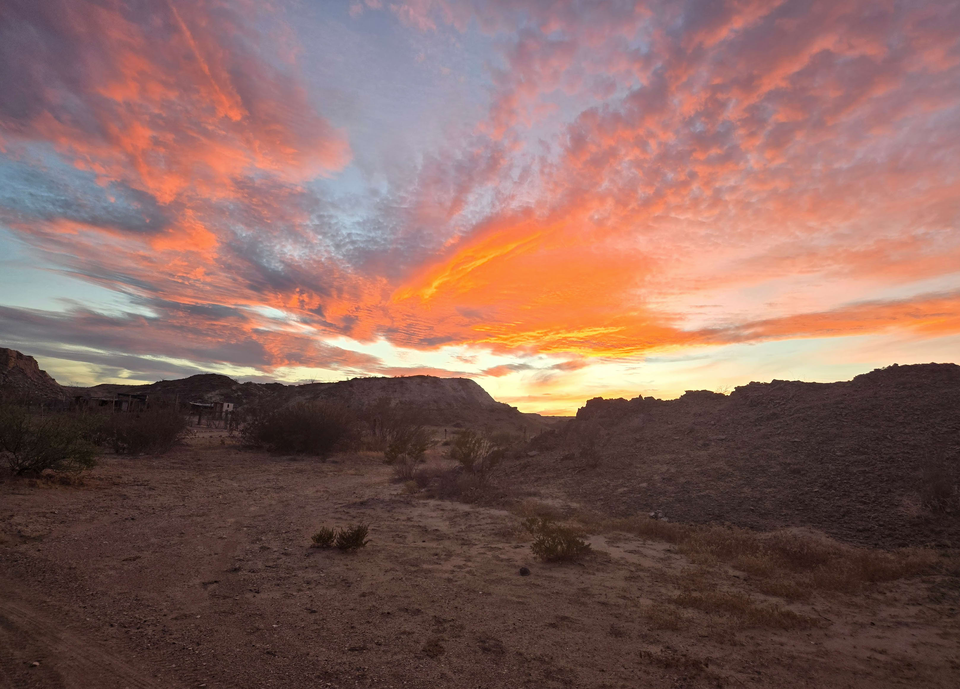 Amazing sunset view from our site