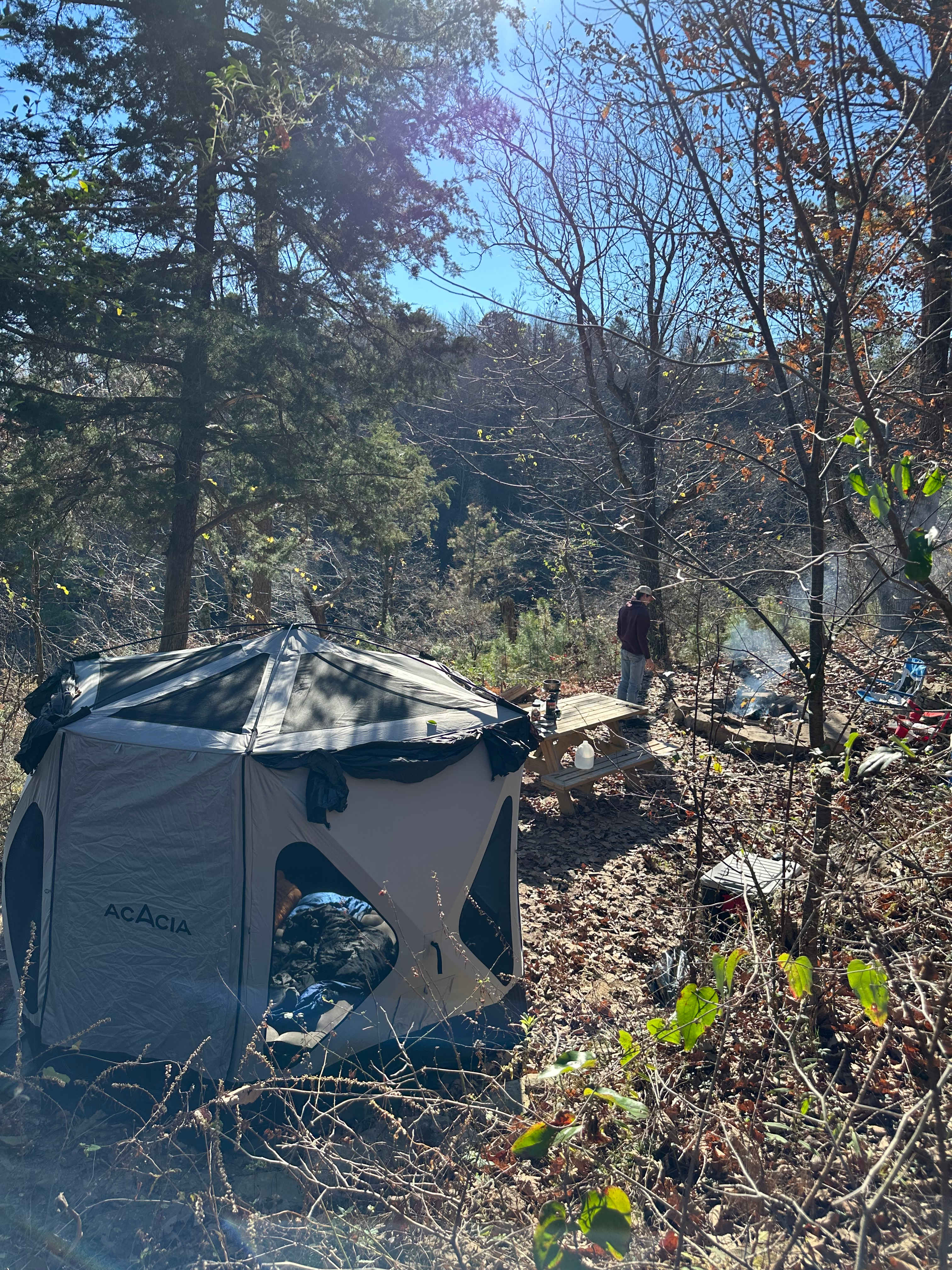 “The Ledge” campsite.