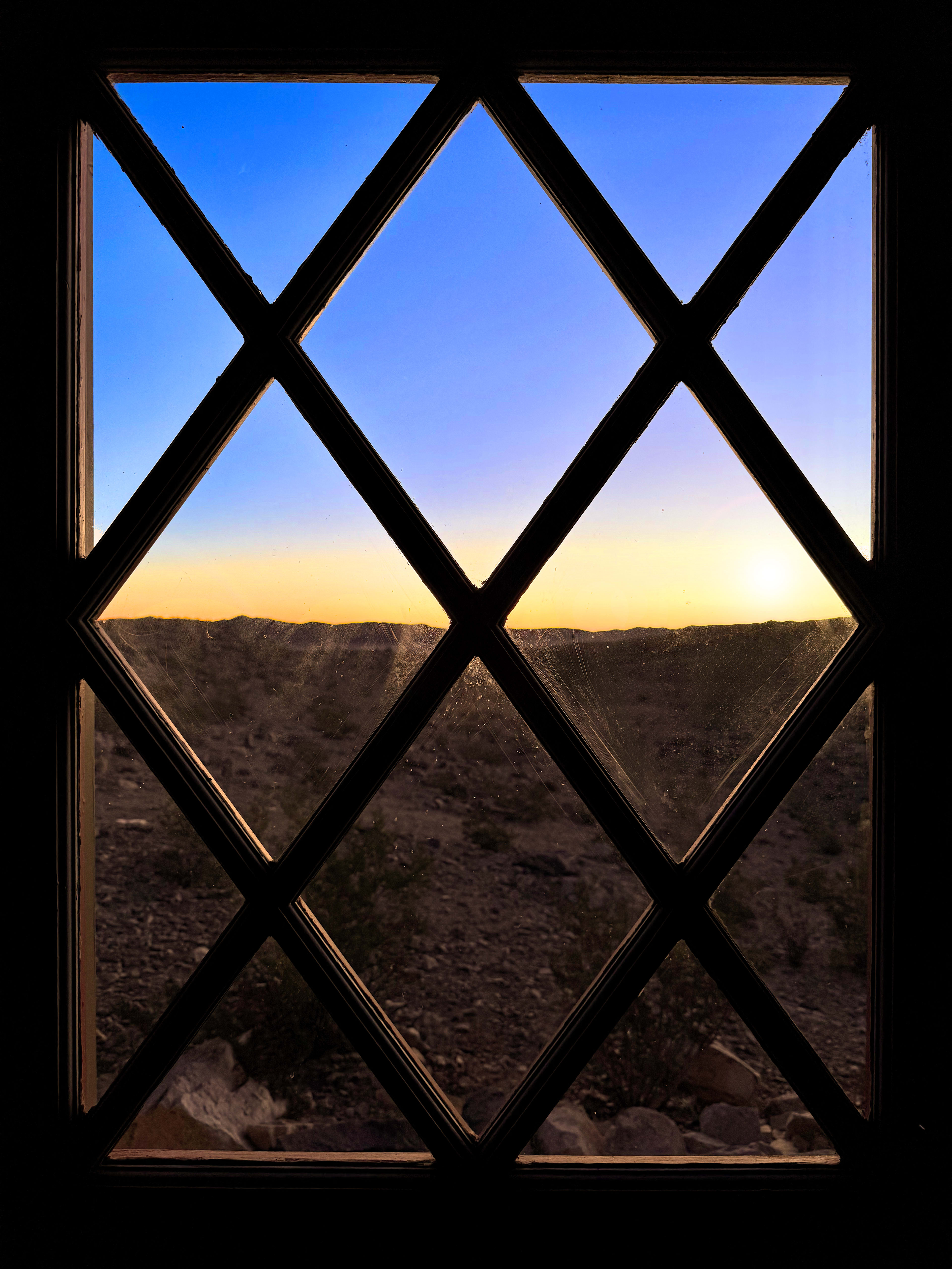 First Light in the Cabin Door