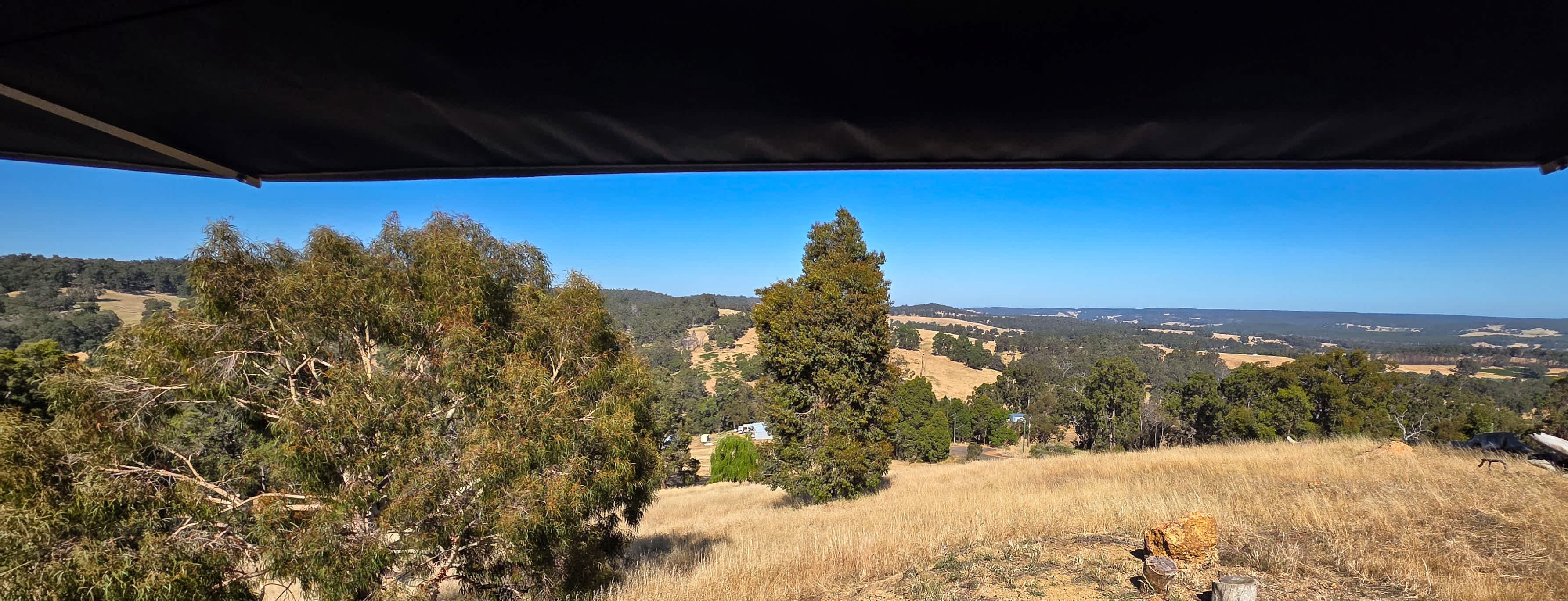 View from our rooftoptent 