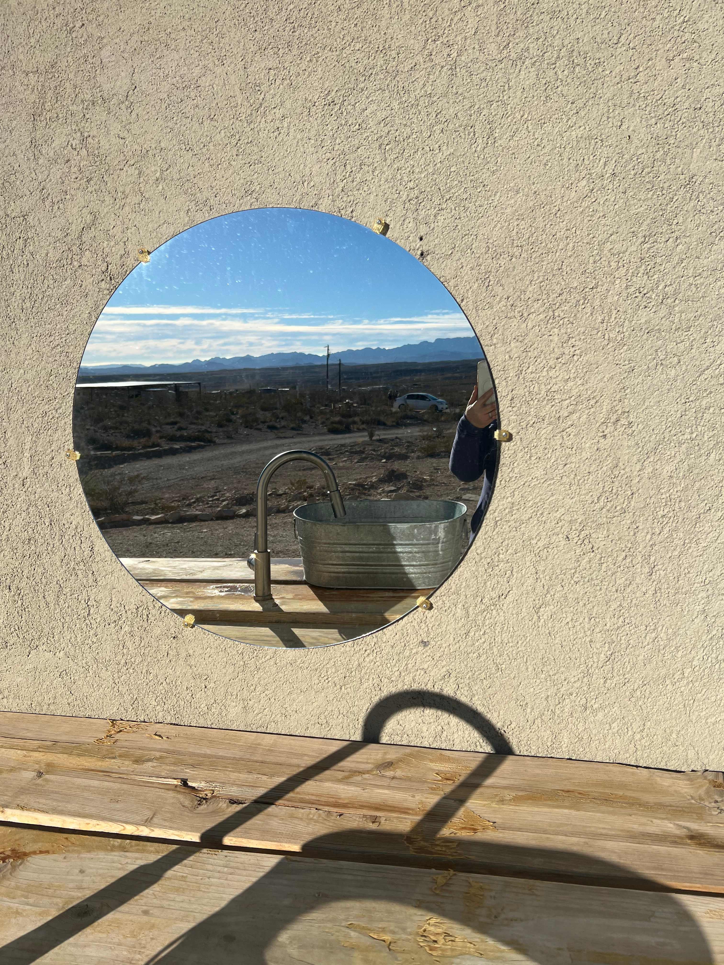 Cool view in the mirror