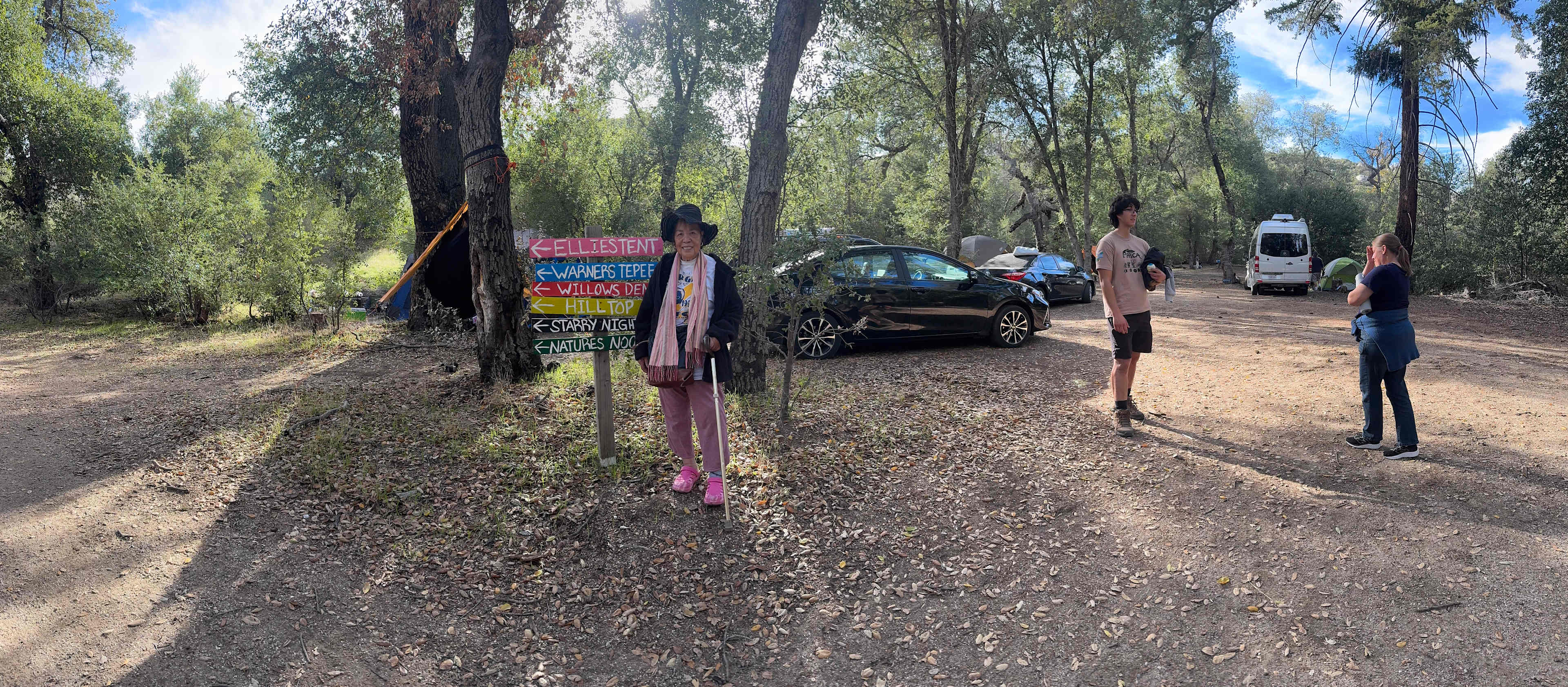 Peaceful Dancing Oaks area