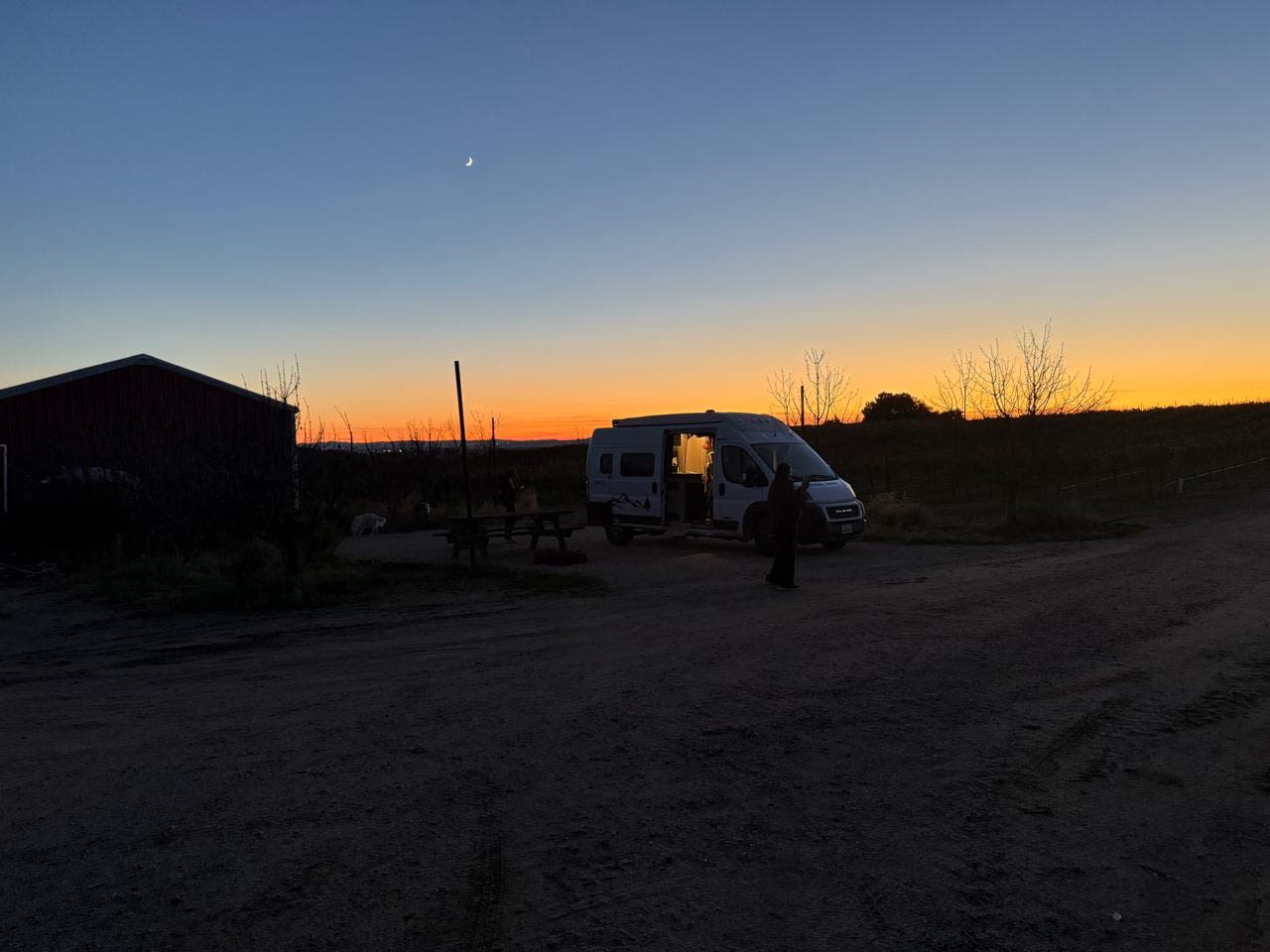 Campsite in the Vineyard