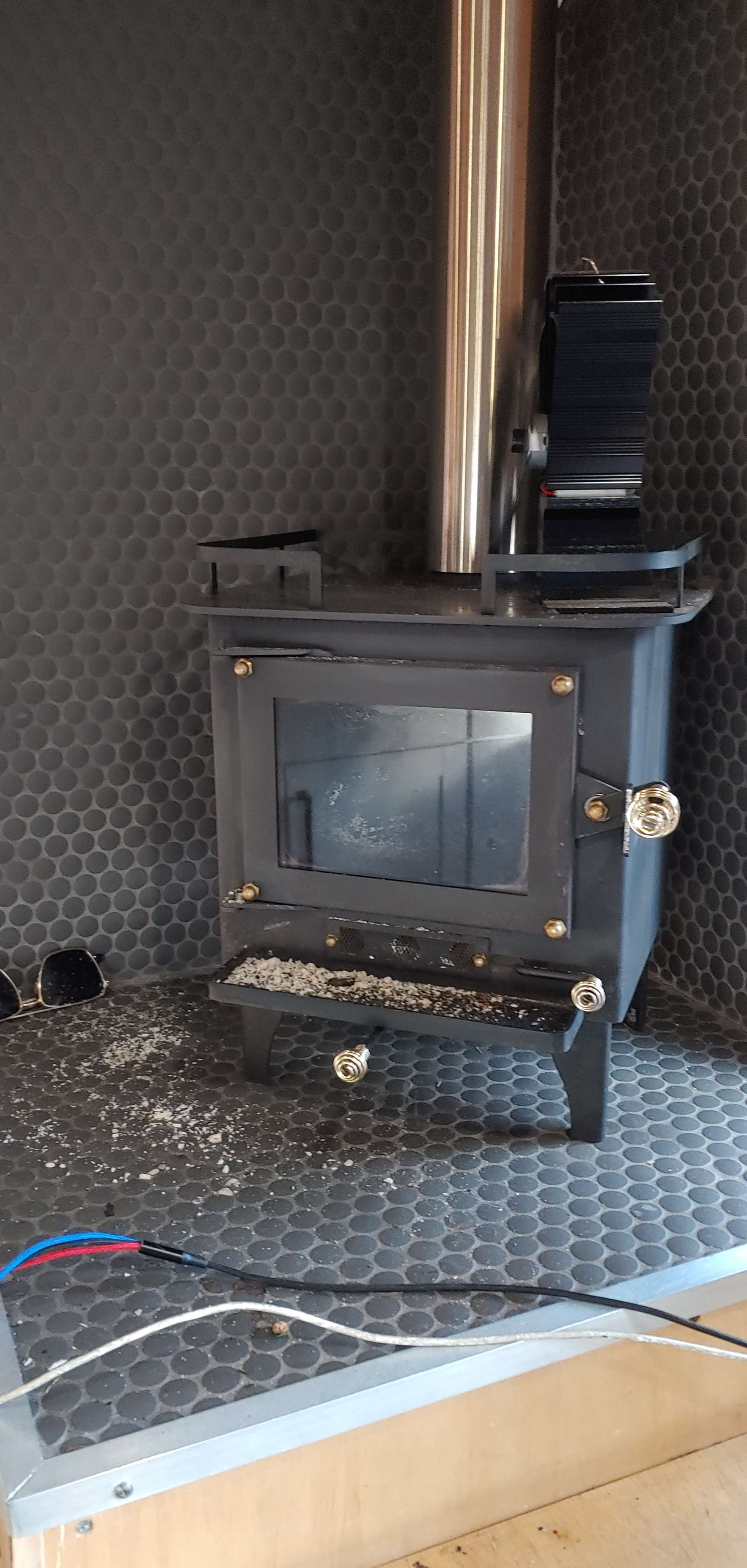 This little stove made a cold night so cozy! This was our favorite thing.