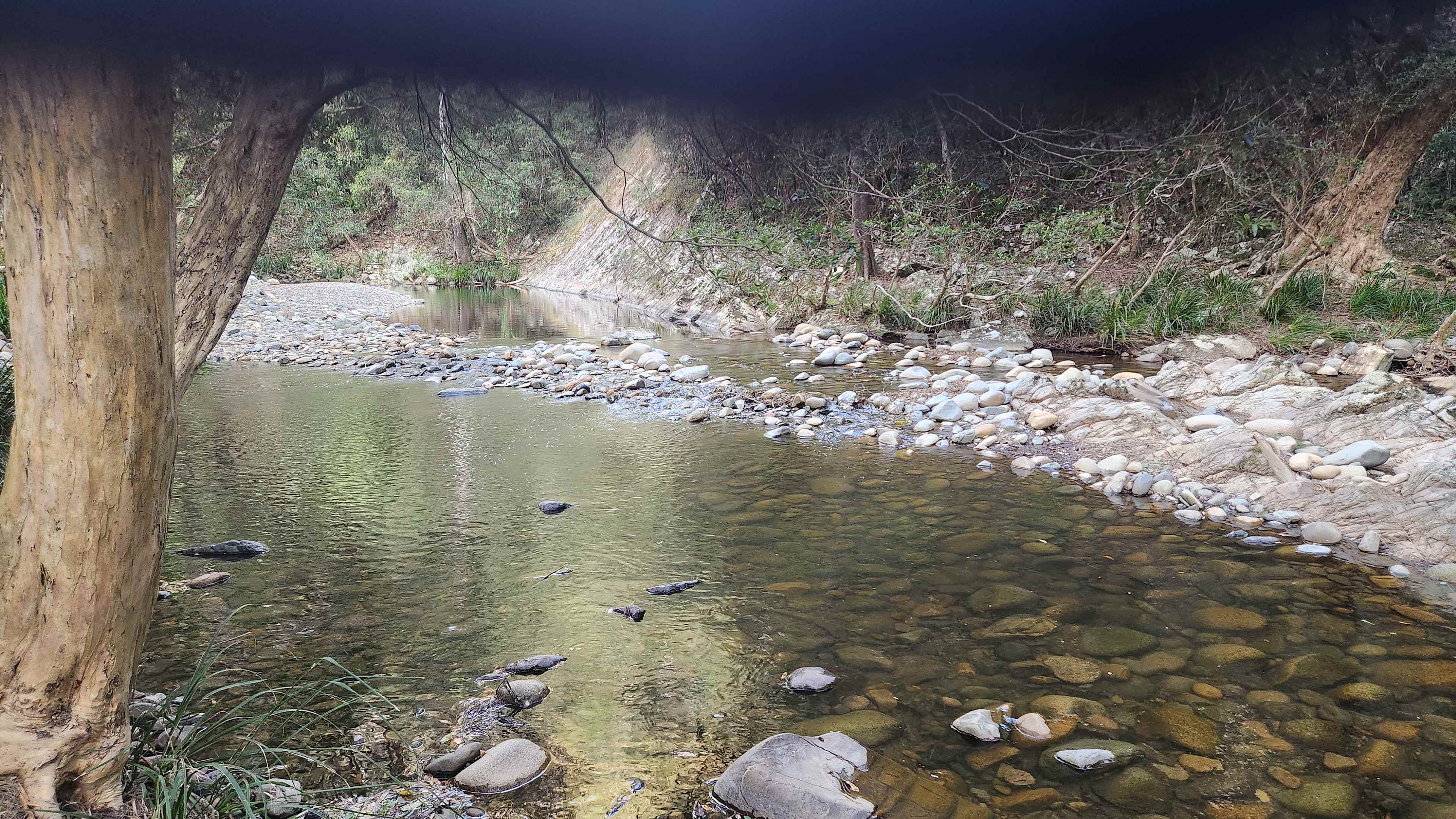 Water was a bit low but there were still waist deep pools 
