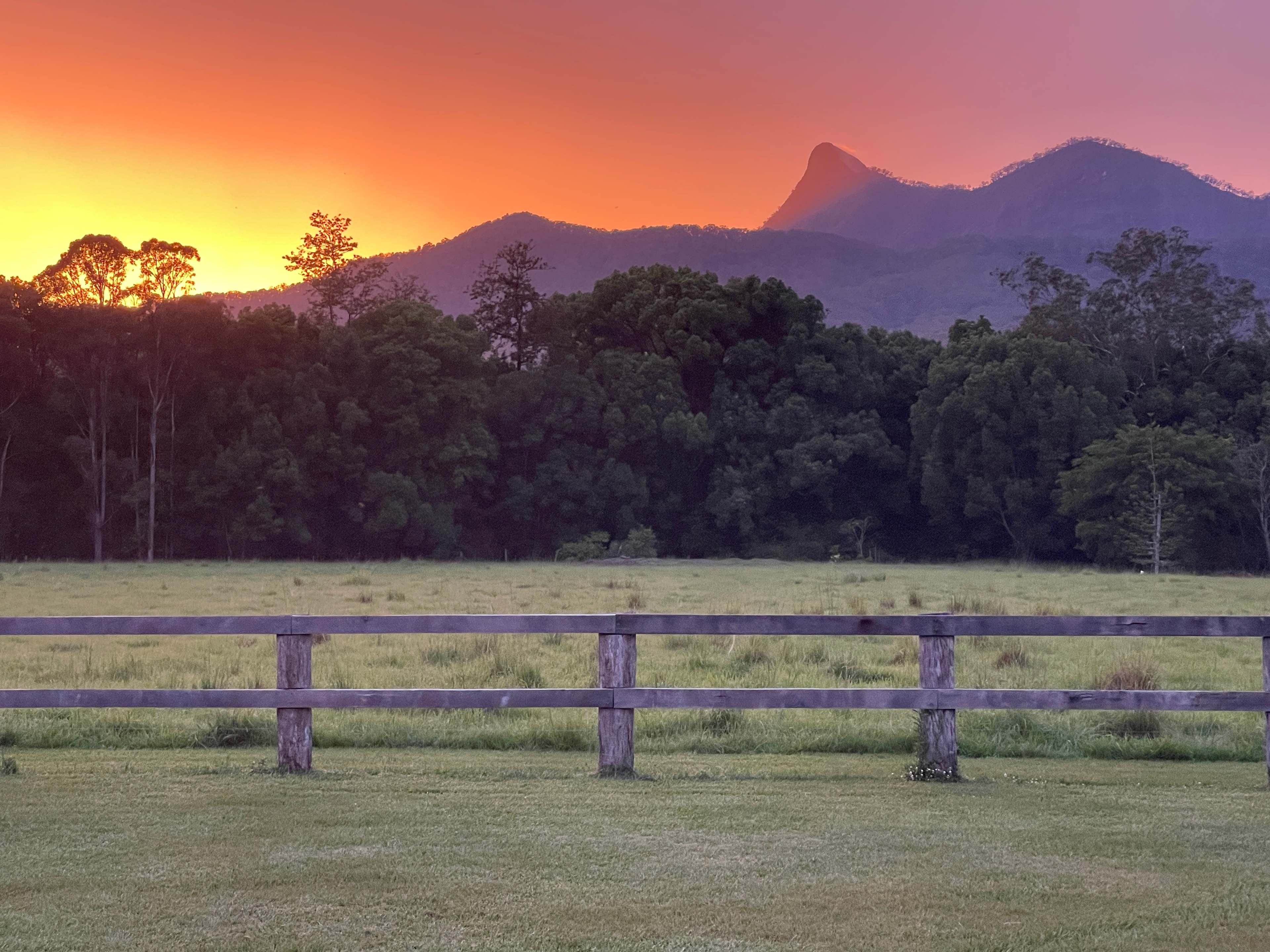 Sunrise from the campsite 