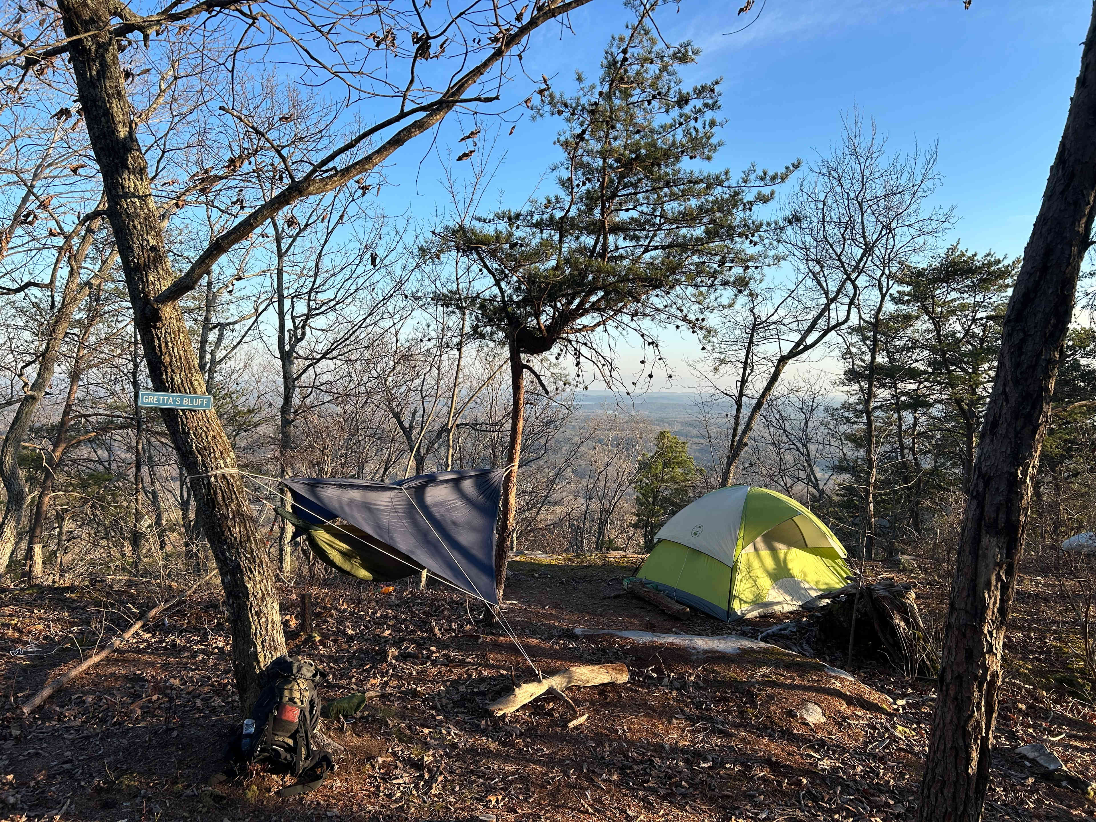 Creekside Bluff Primitive Camping