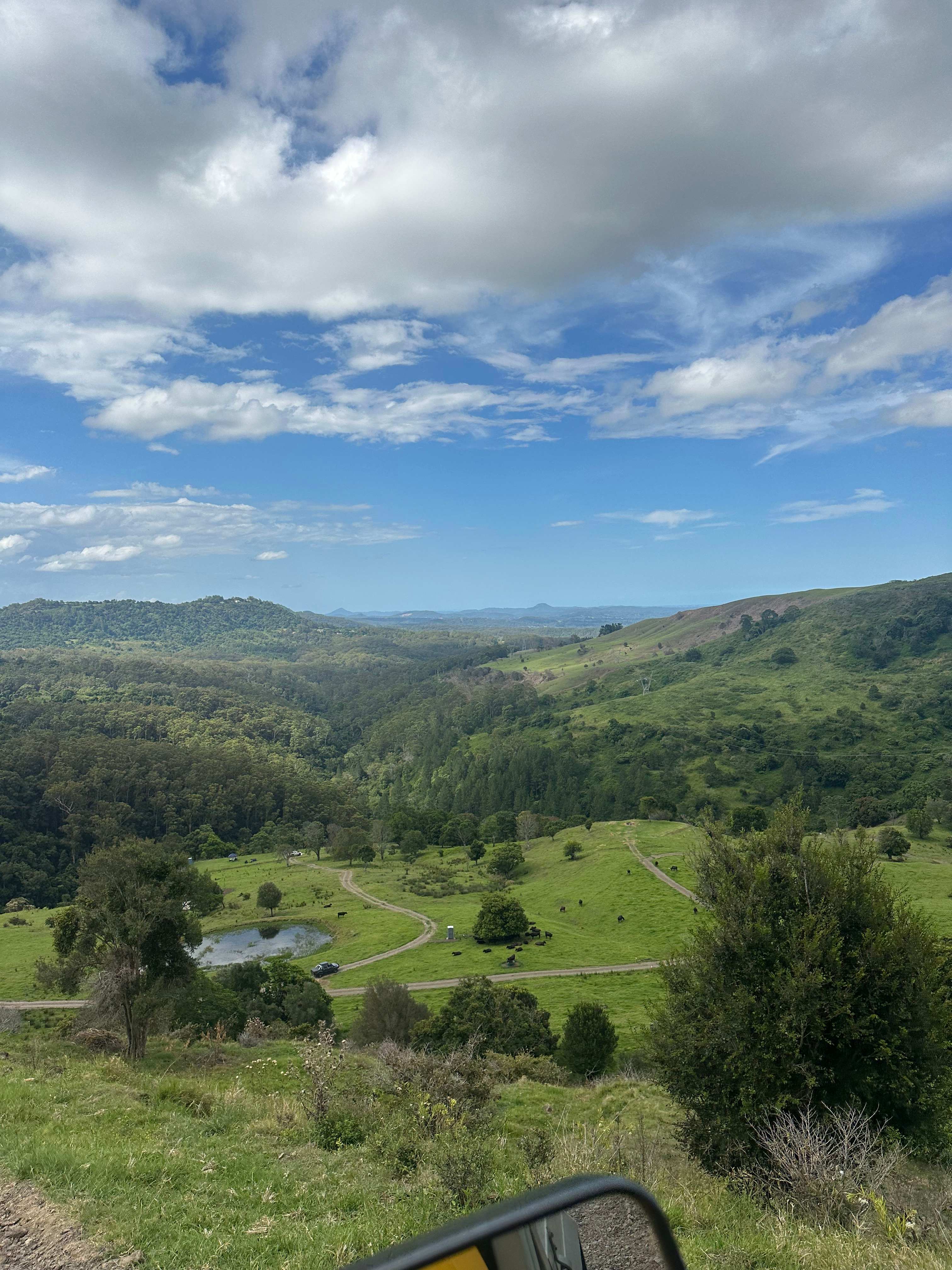 Views on the way down to the sites