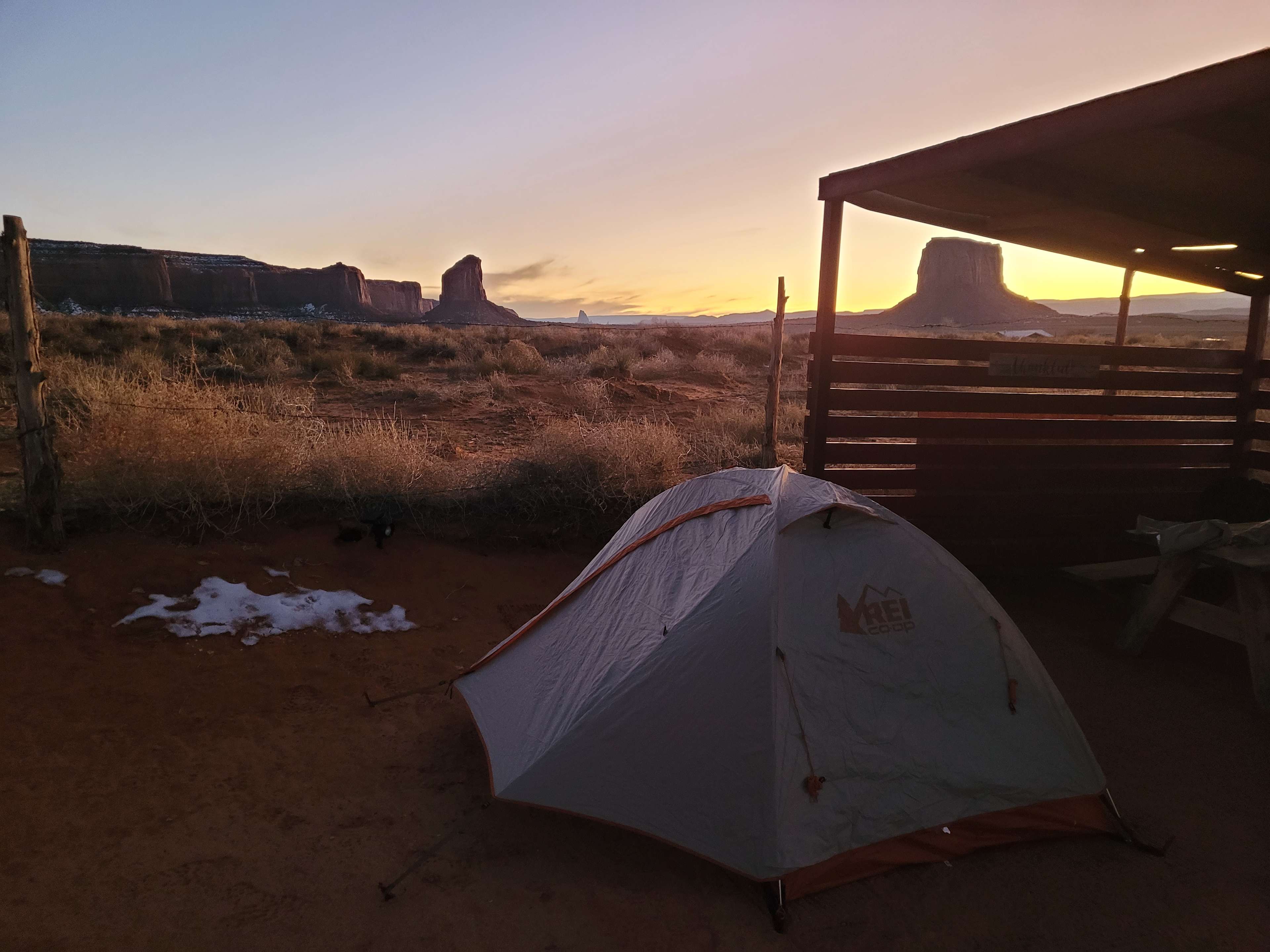Sunset at Monument Valley
