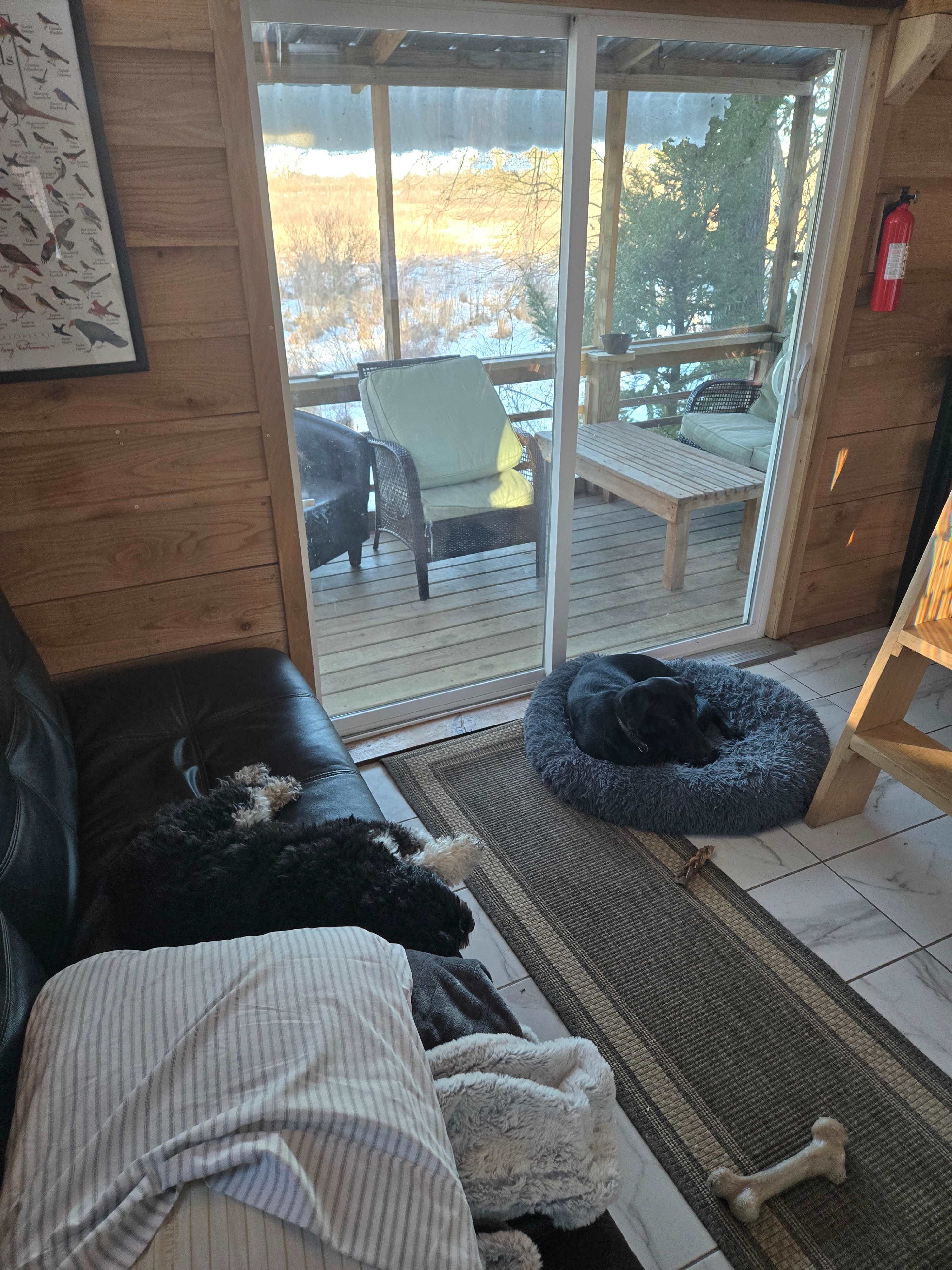 Exhausted from the walk