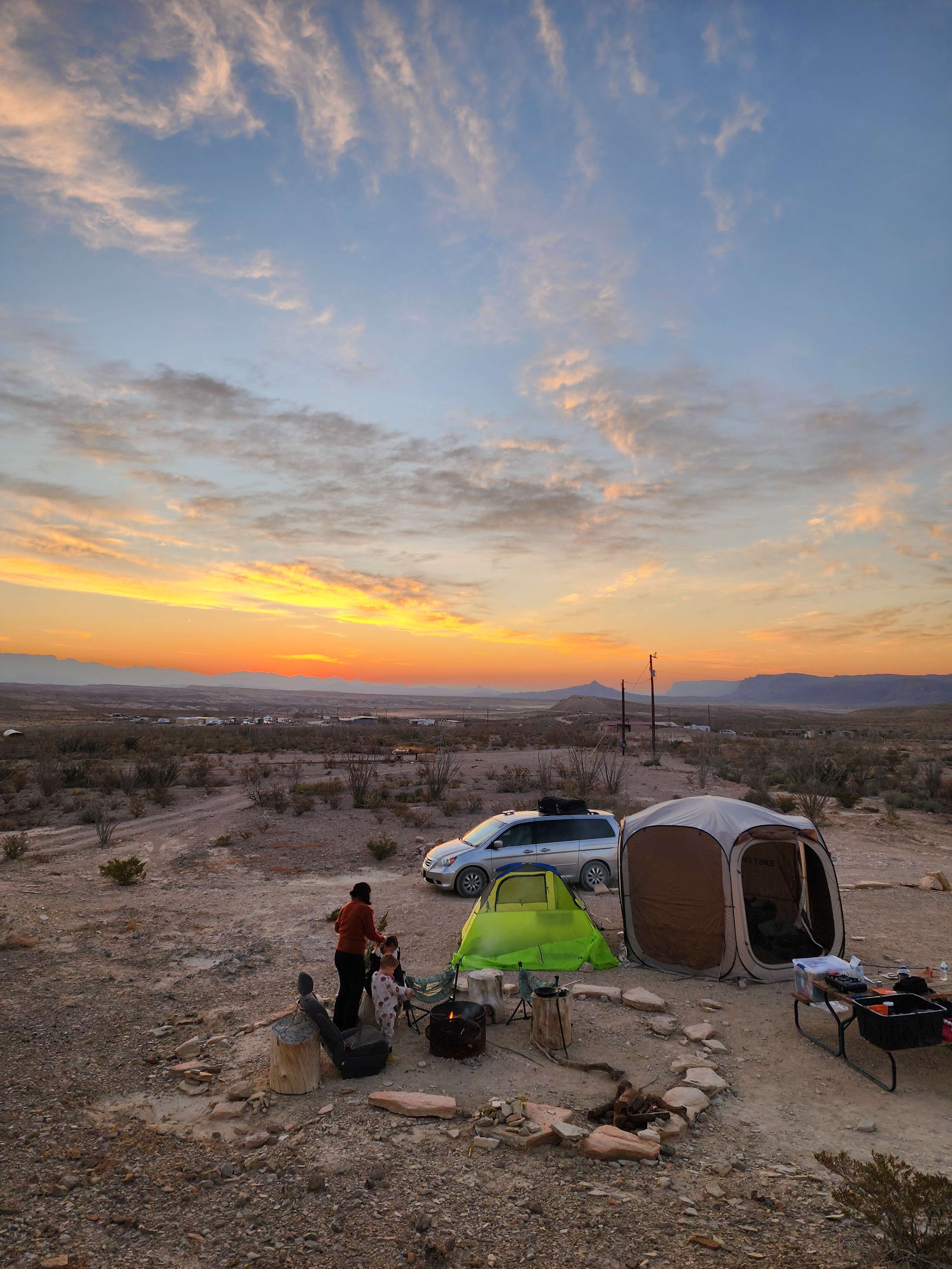 Sunrise every morning was majestic 