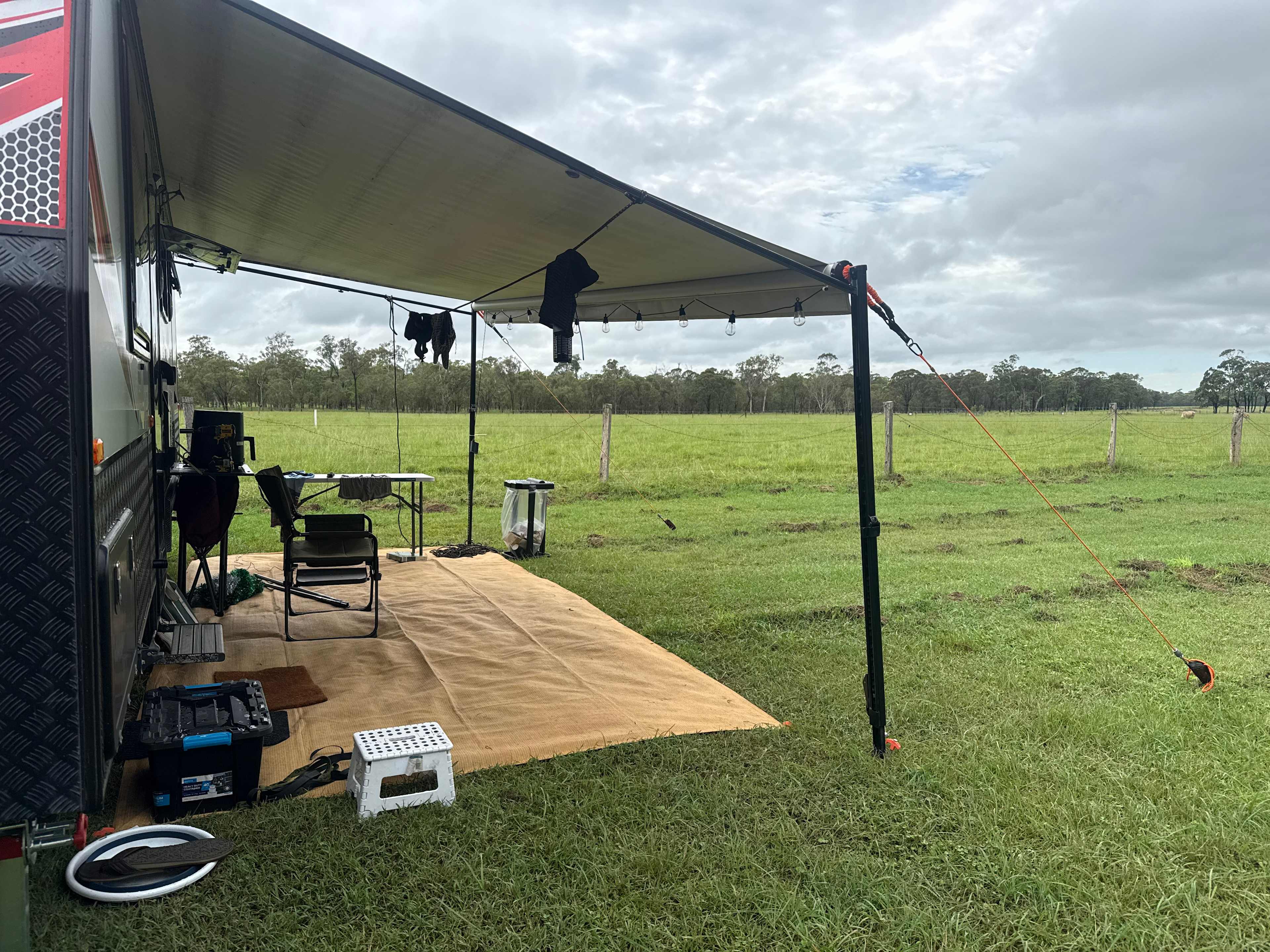 Nice flat site with relaxing views. 