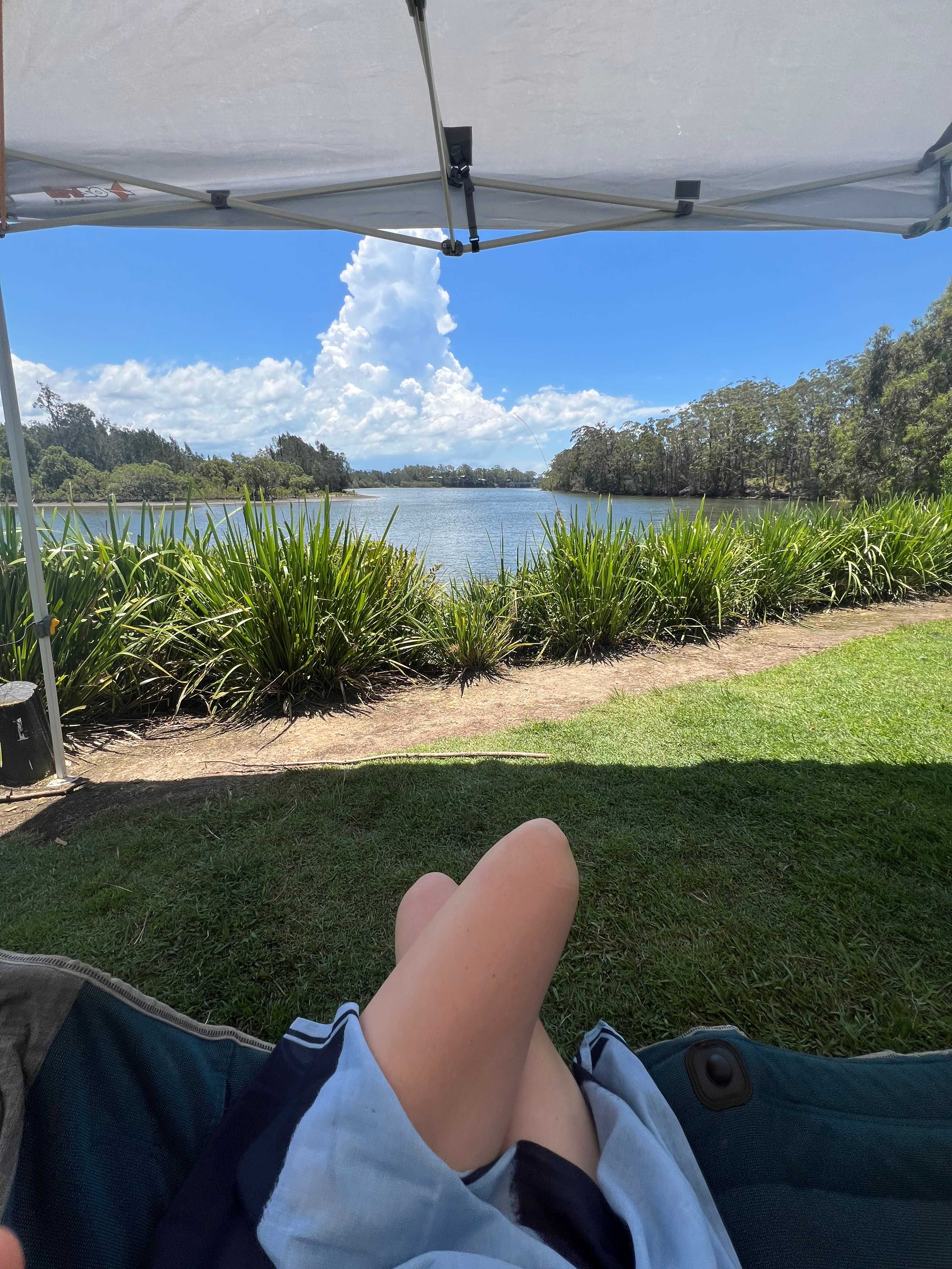 Riverfront caravan spot