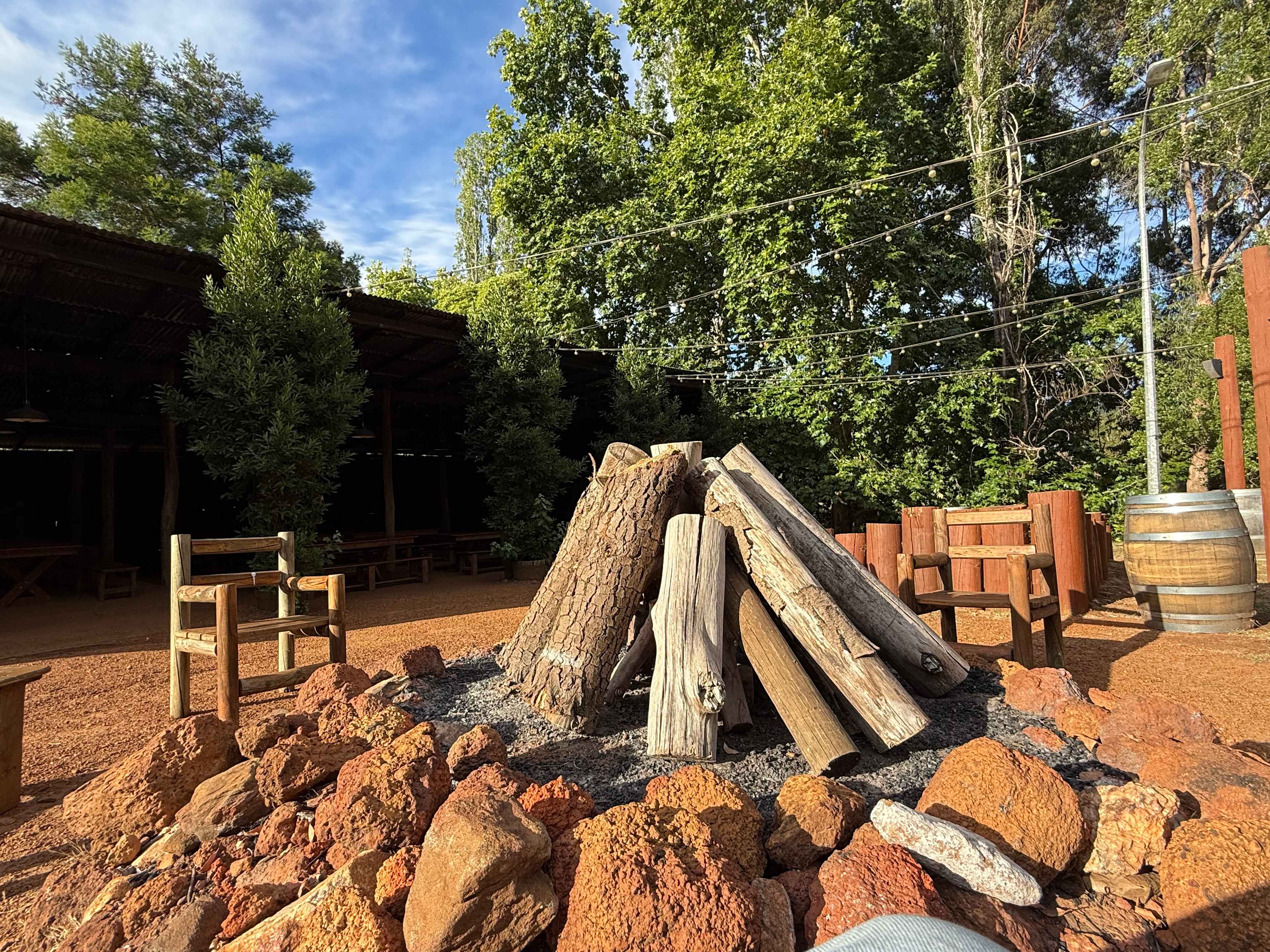 Amazing fire pit area 