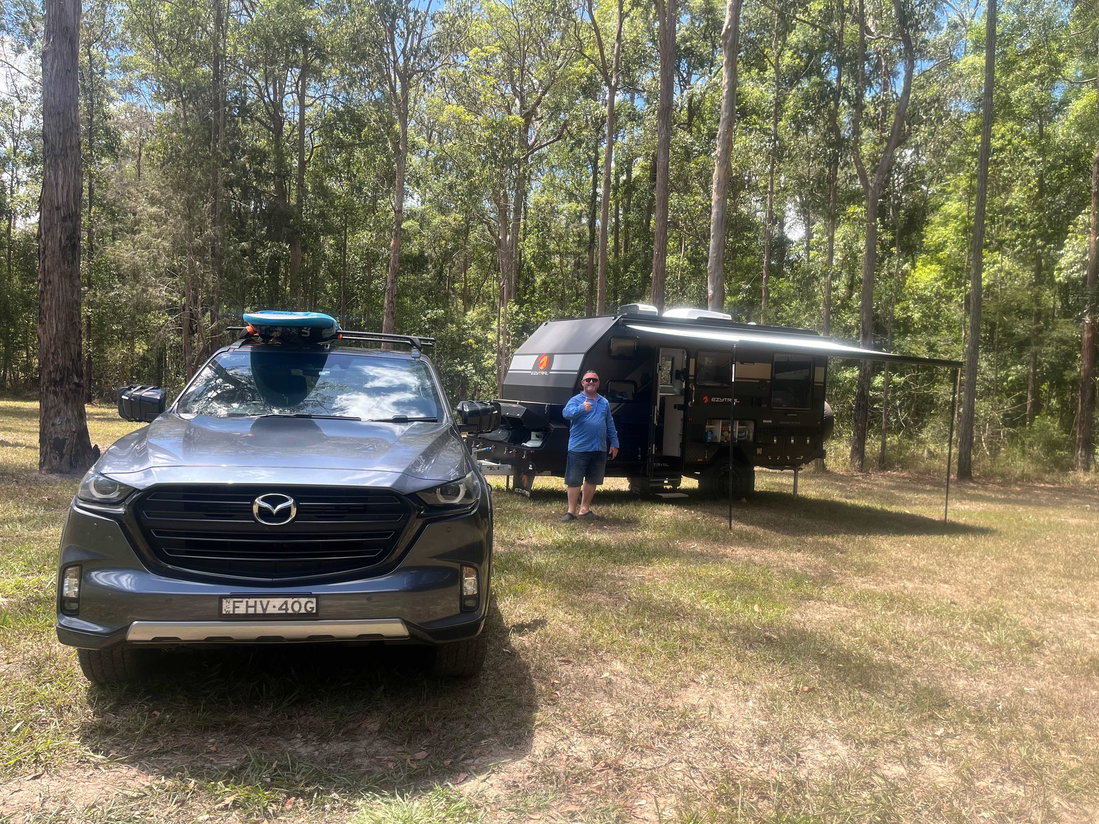 Great large sites each with their own fire pit