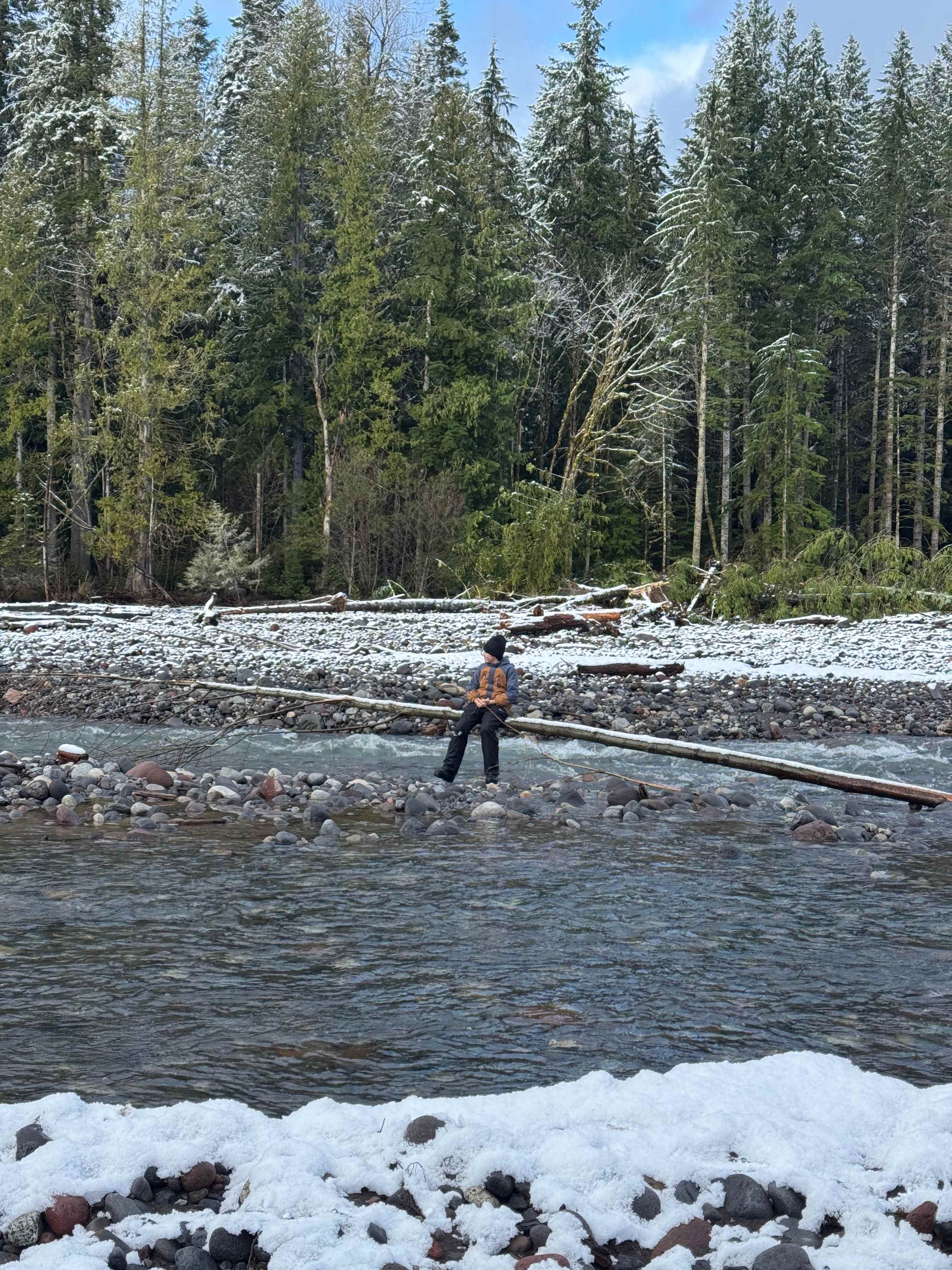 River close by the camp