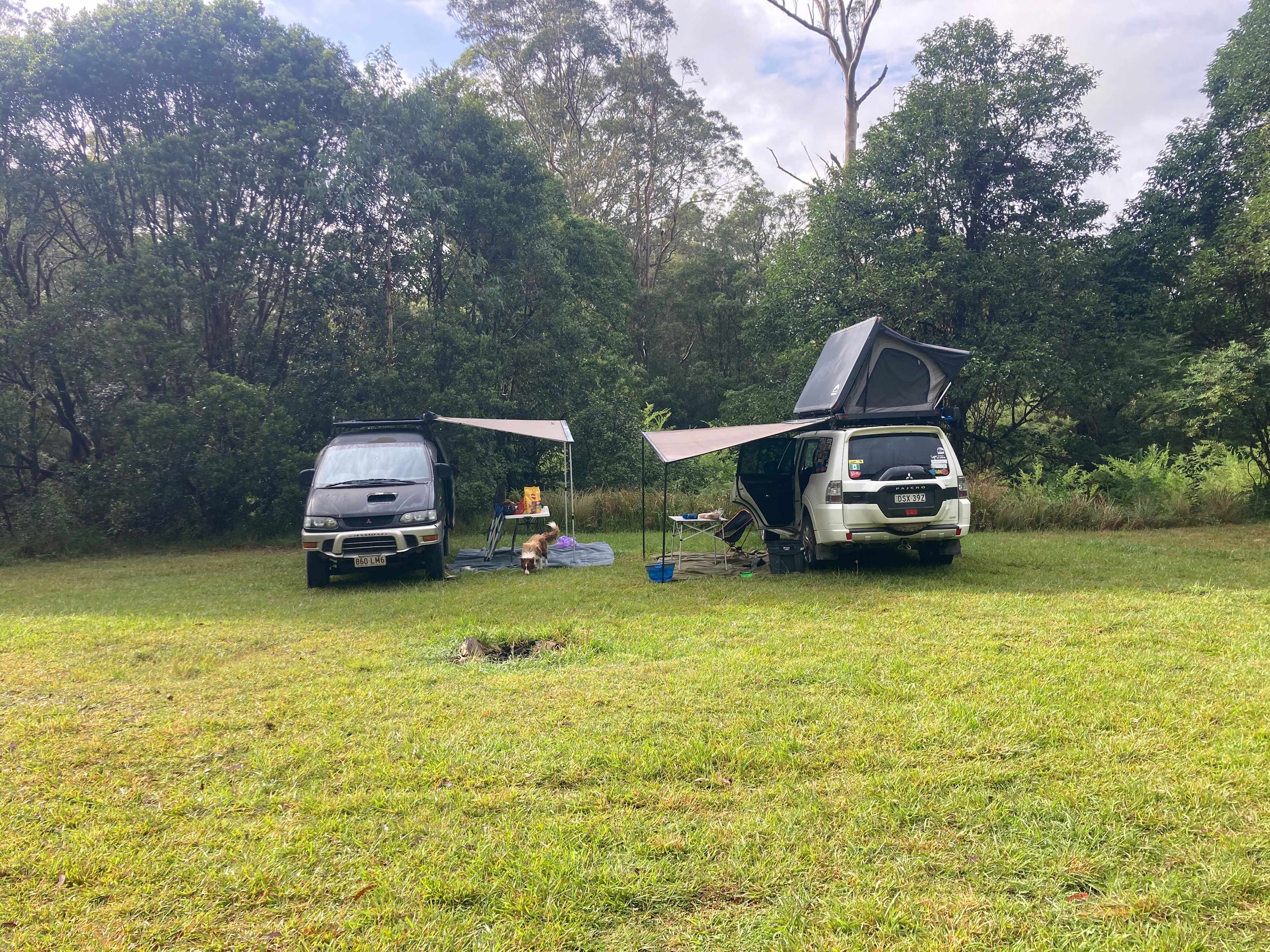Clean spacious camp sites.