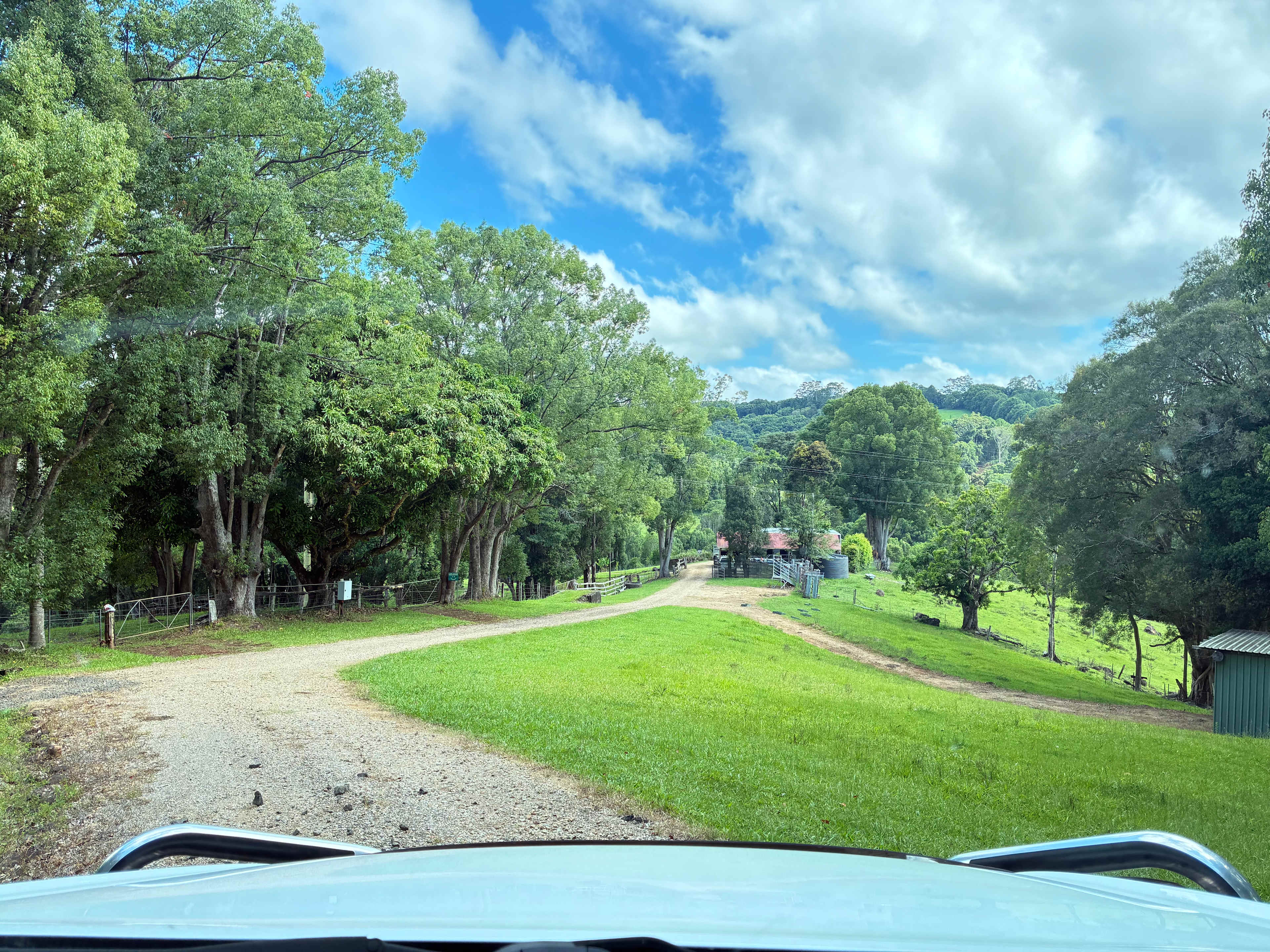 Entry at the driveway 