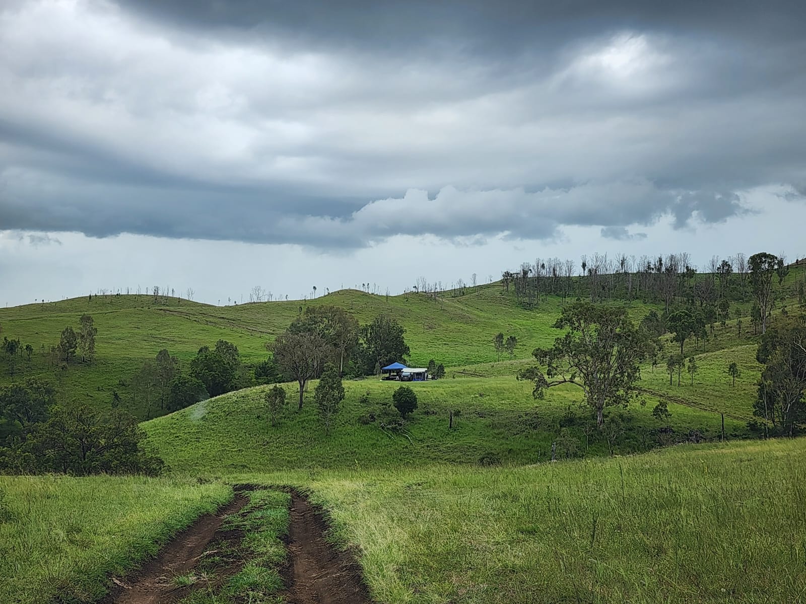 our setup, at site 6 (Waterfall site)