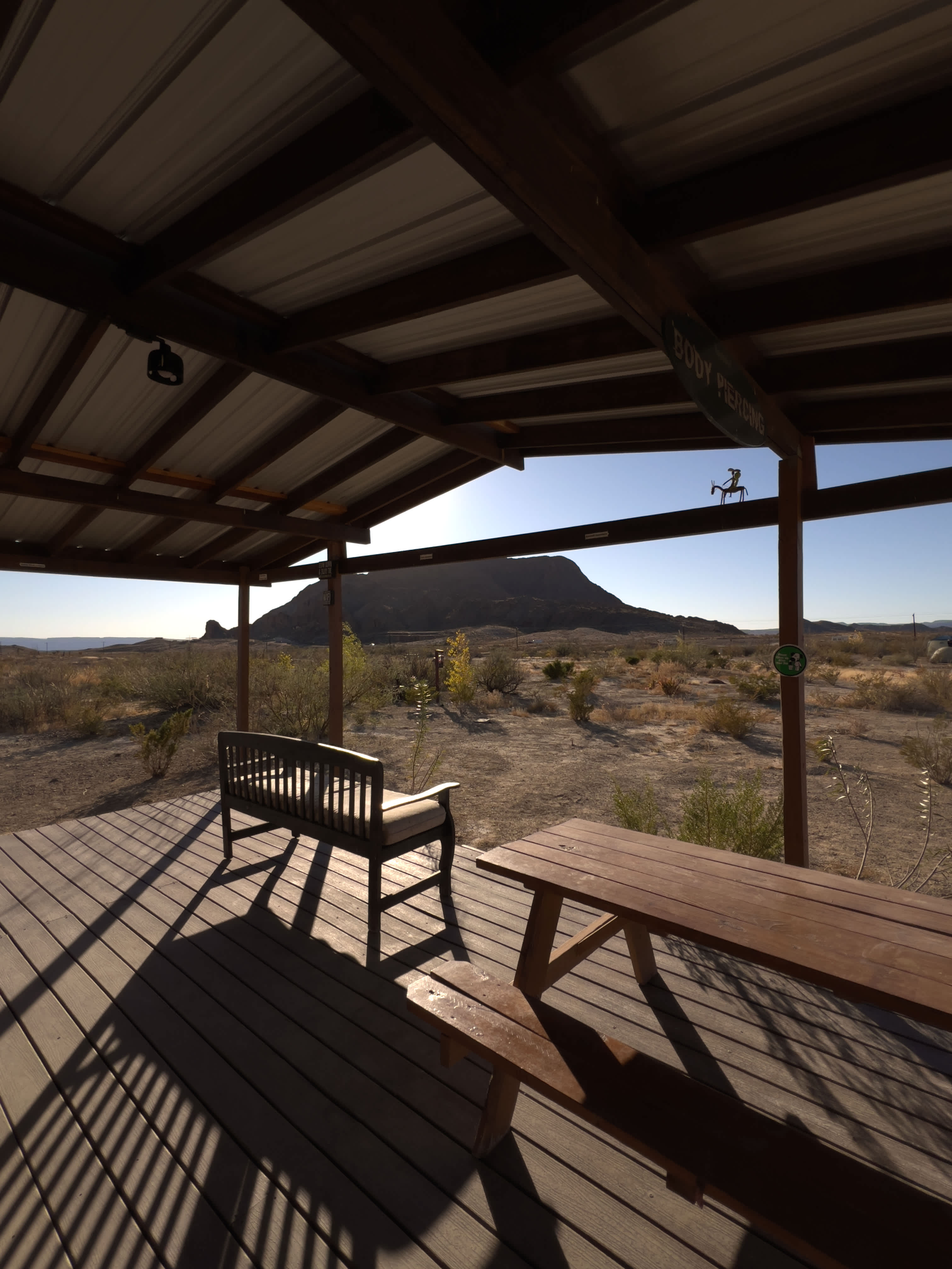 From the porch of bathouse