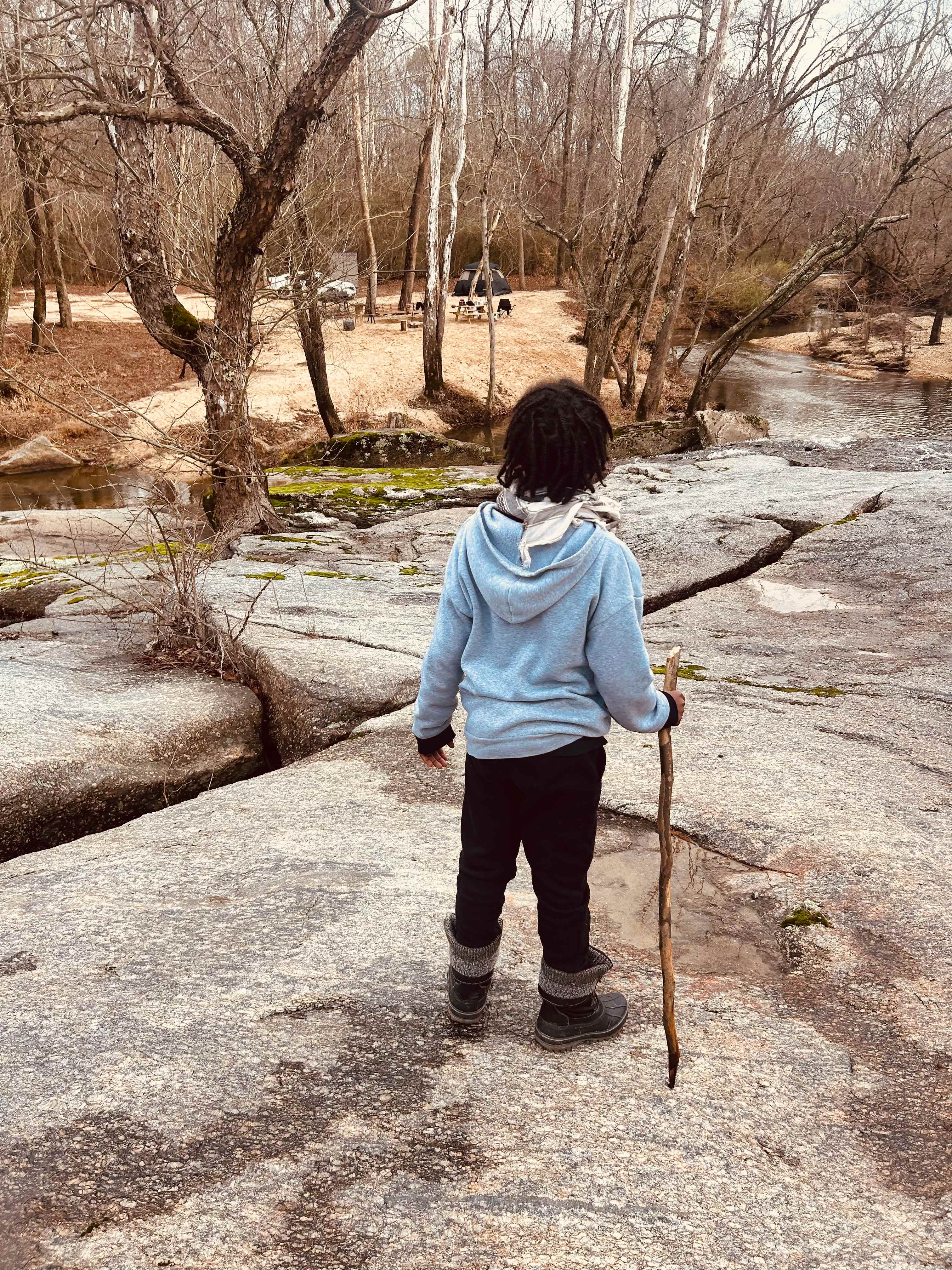 Waterfall camping close to CLT