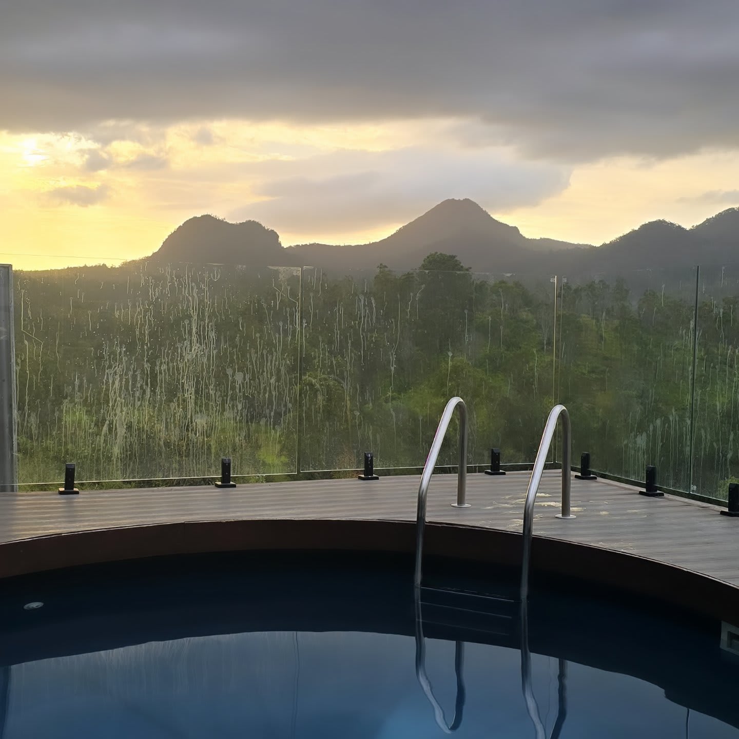 So beautiful to swim and watch an epic sunset