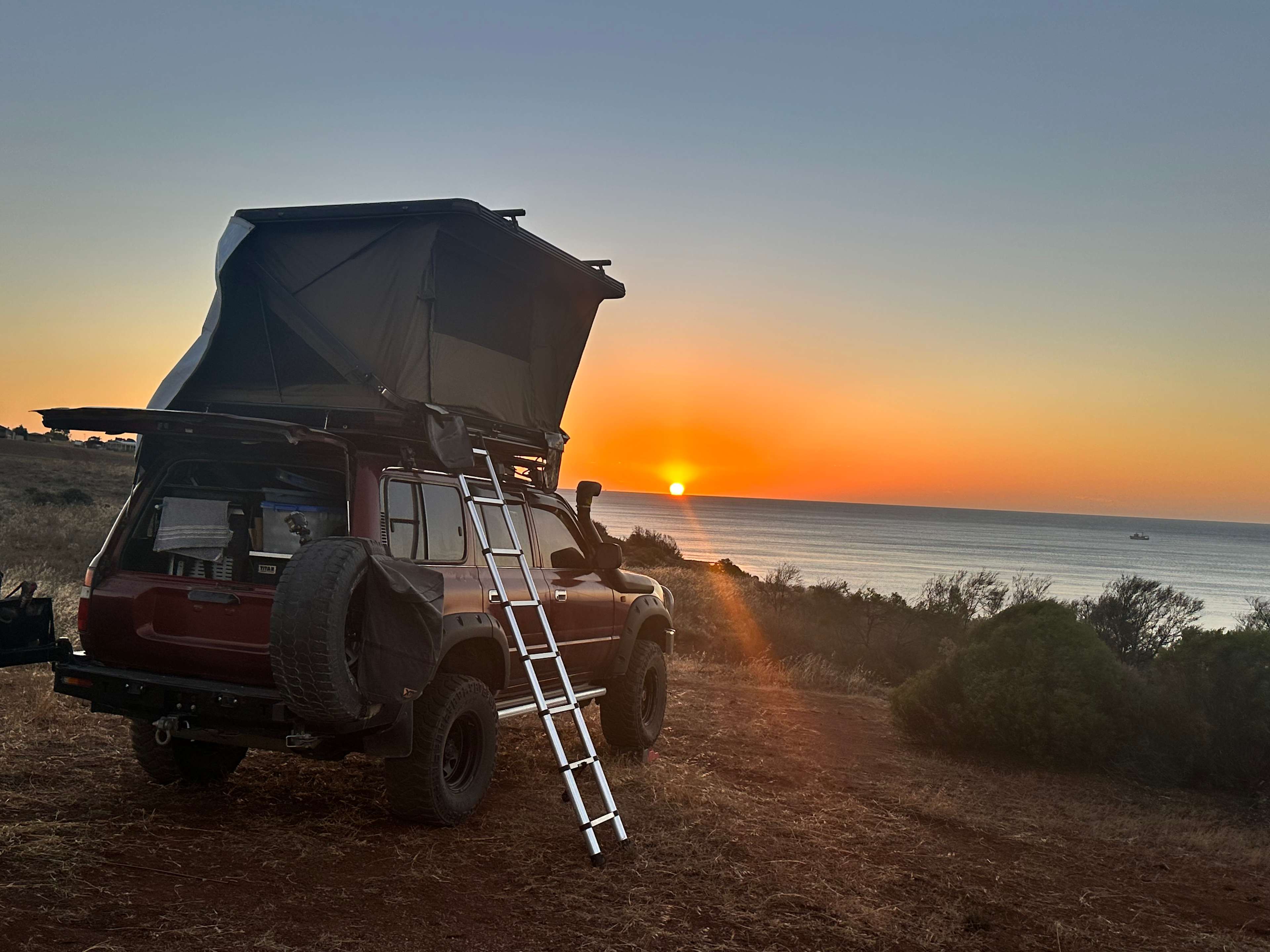 Sunset on the water, site 3
