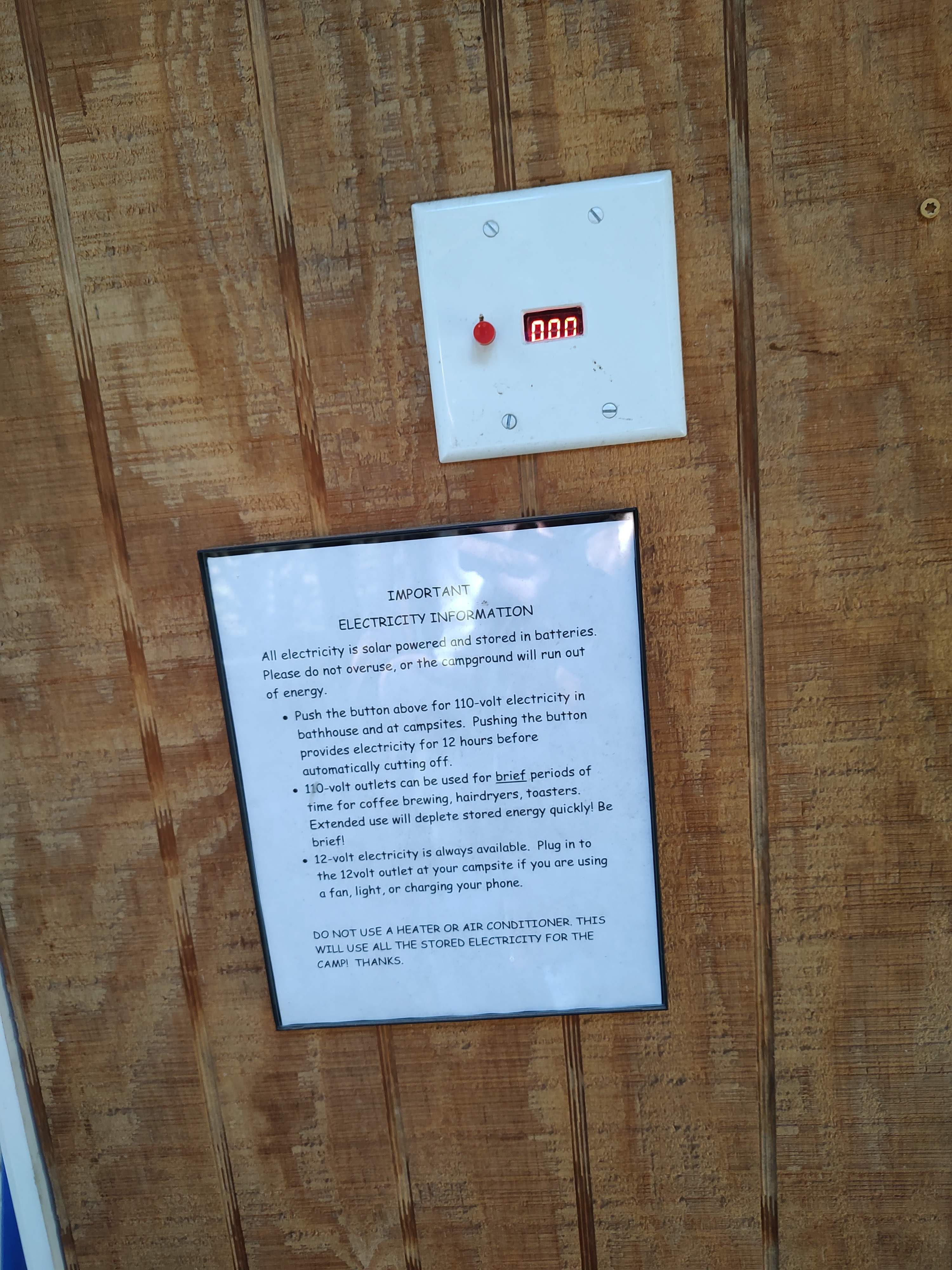 Electricity information