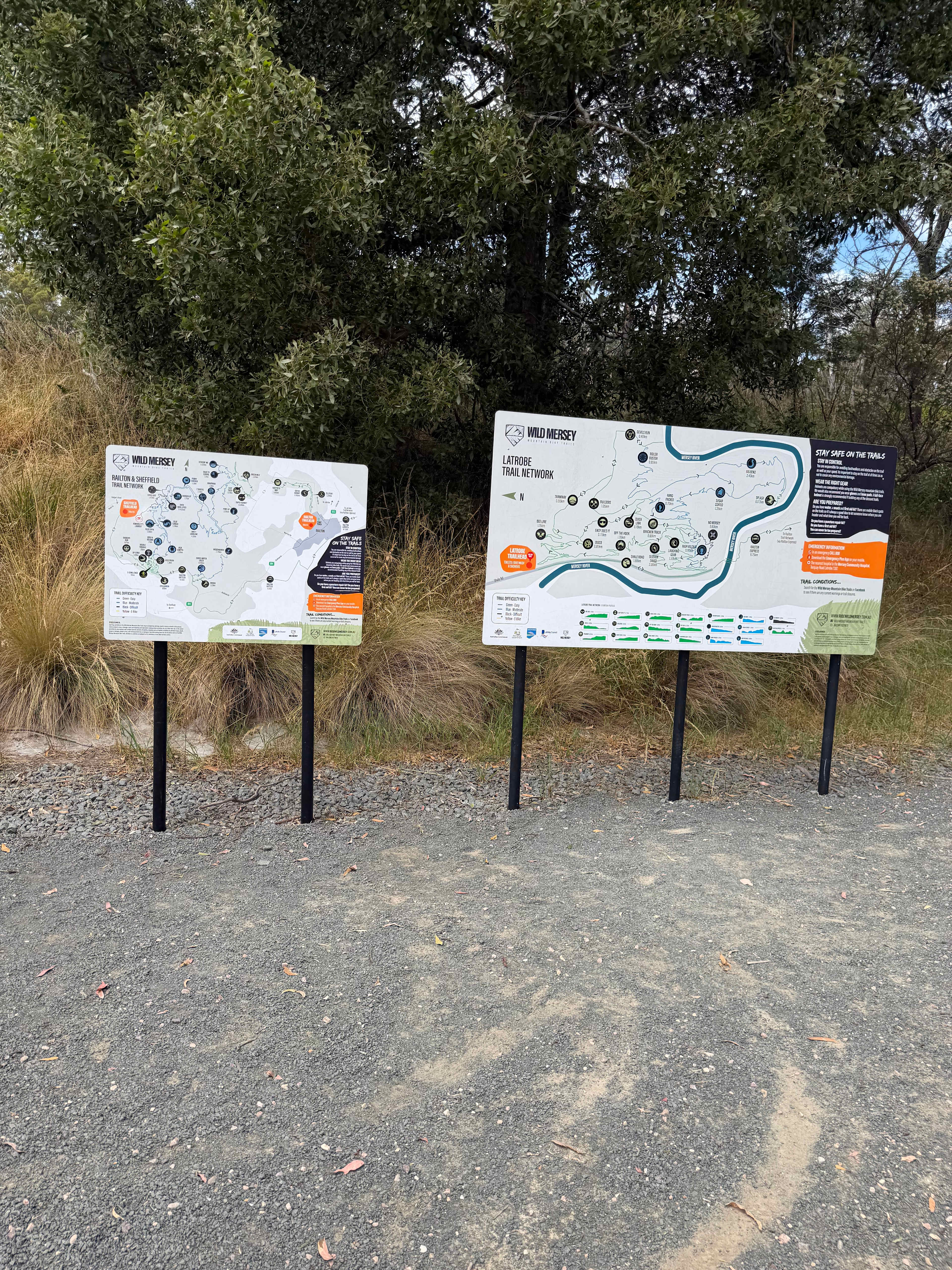 Access track straight from the site