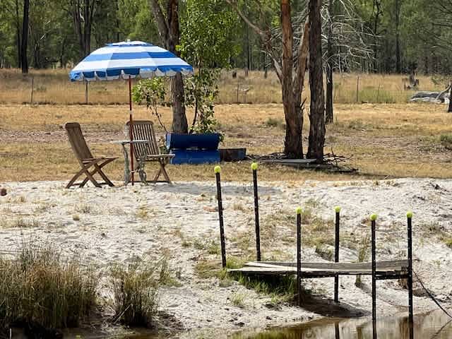 New and Improve Thane dam east. A bigger white sand beach. A Pier and a Pontoon