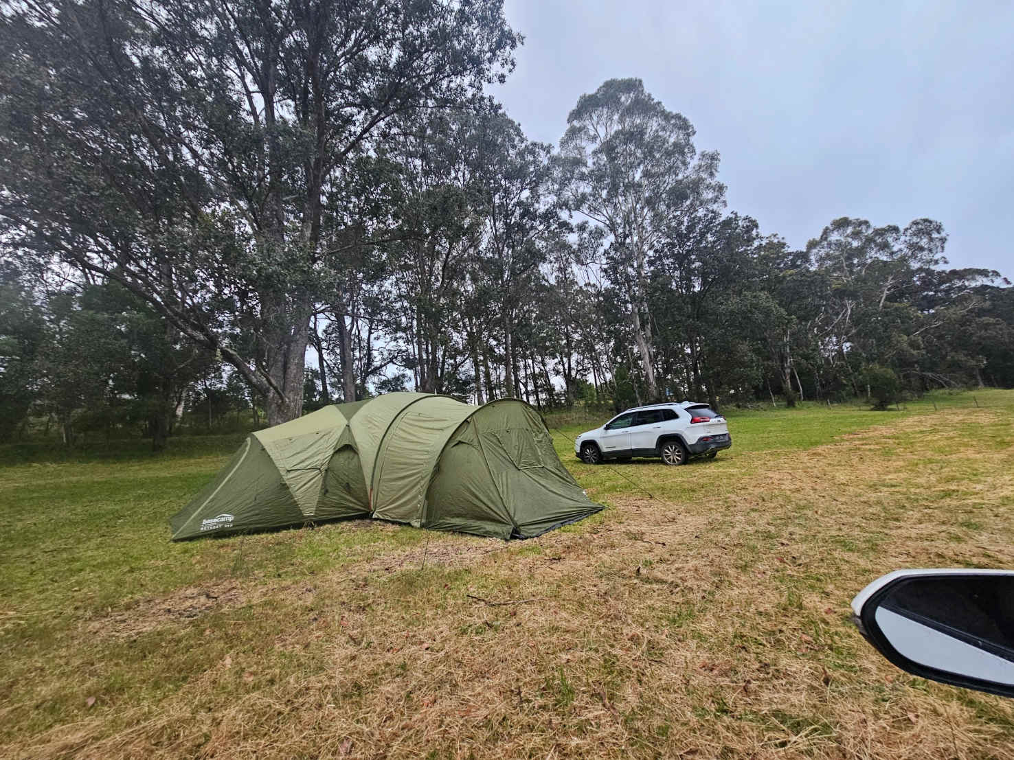 Plenty of space for a very large tent.