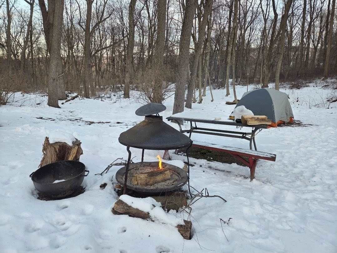 January camping 