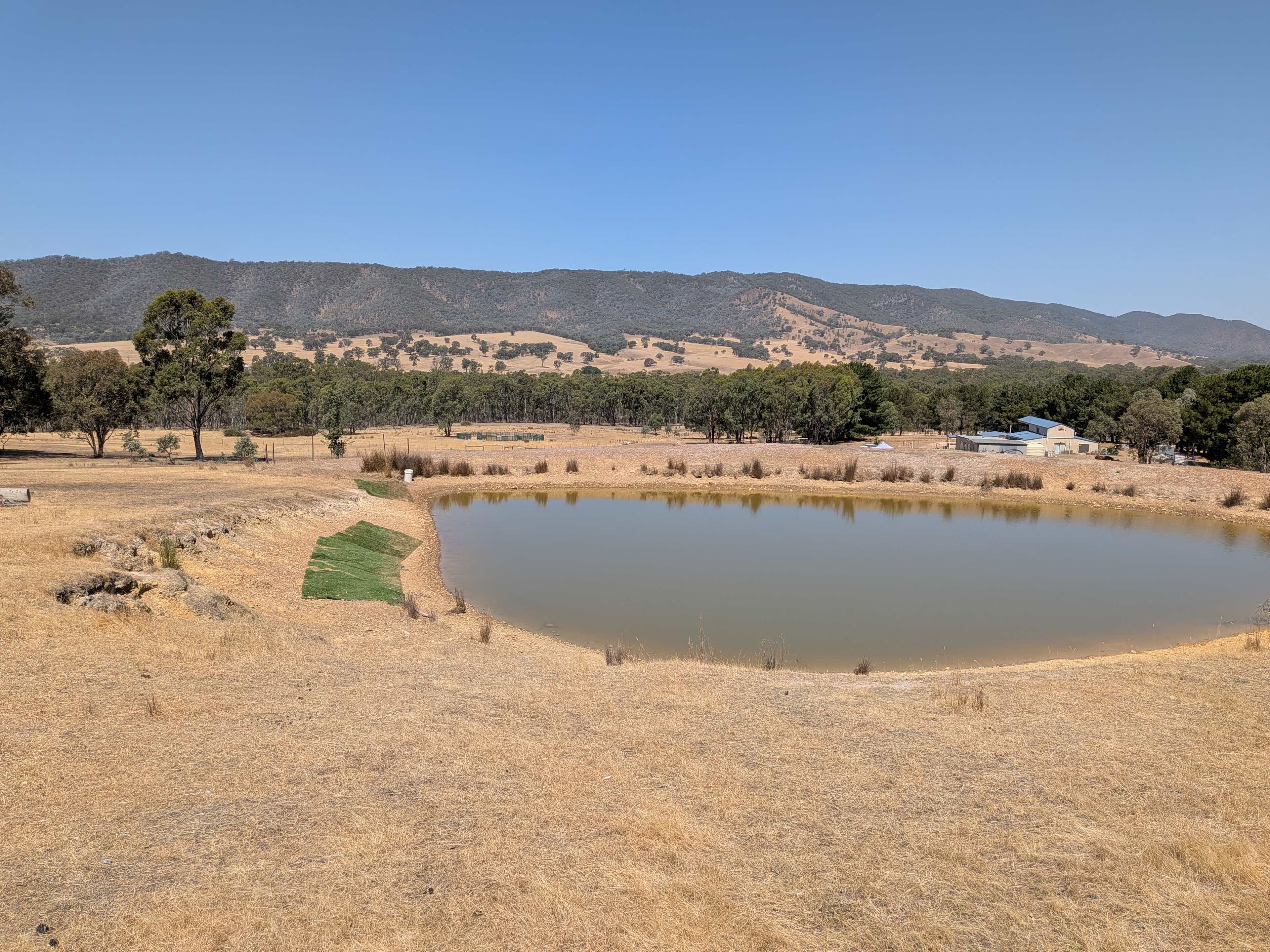 Outlook from dam over the Great Dividing Range