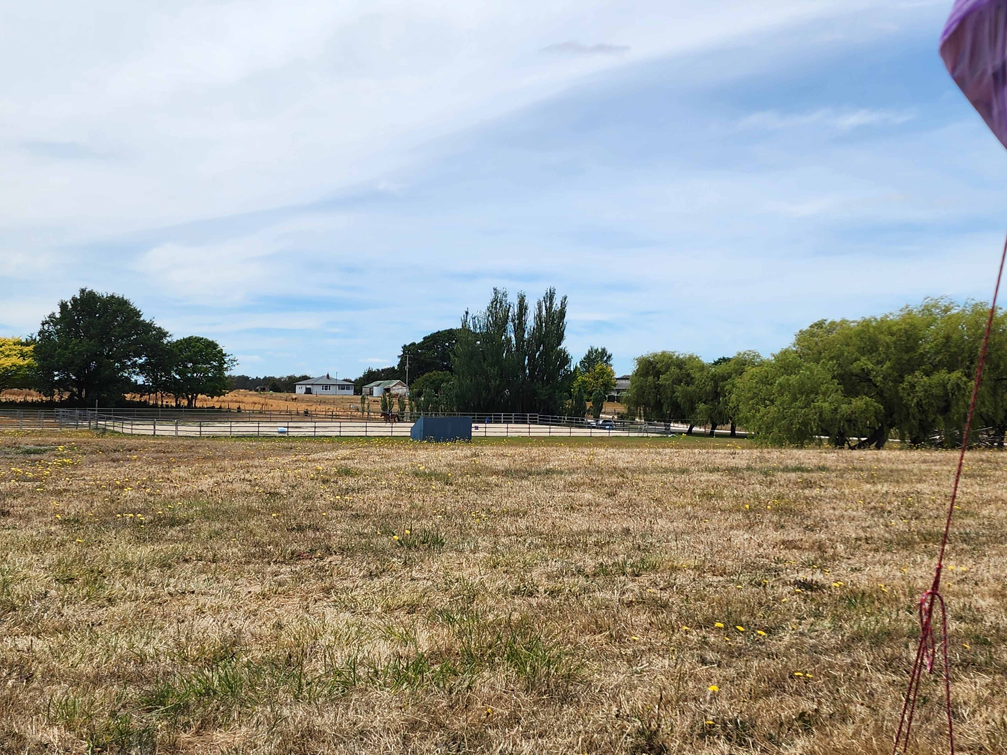 View of the arena from the grassed camp area 