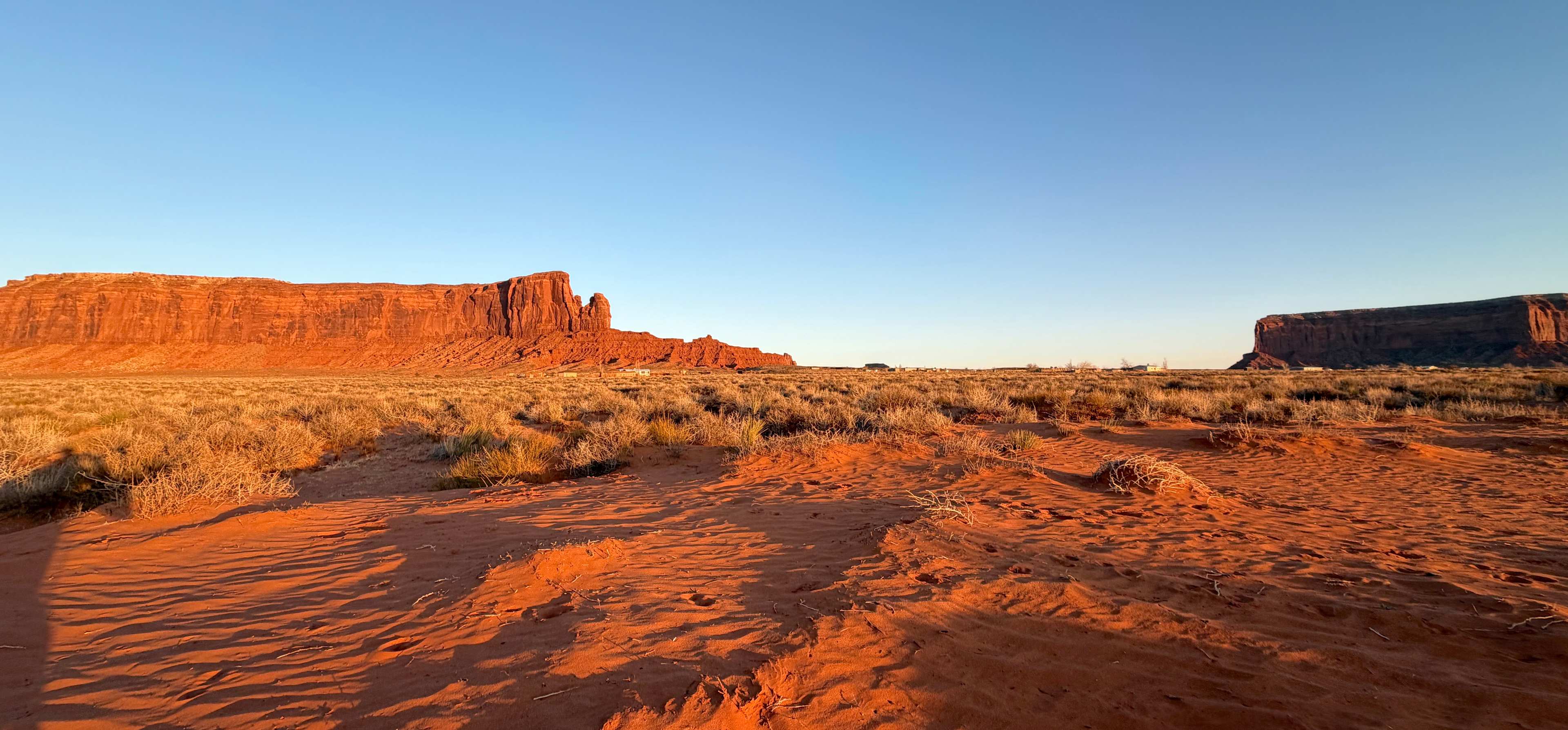 View towards visitor center