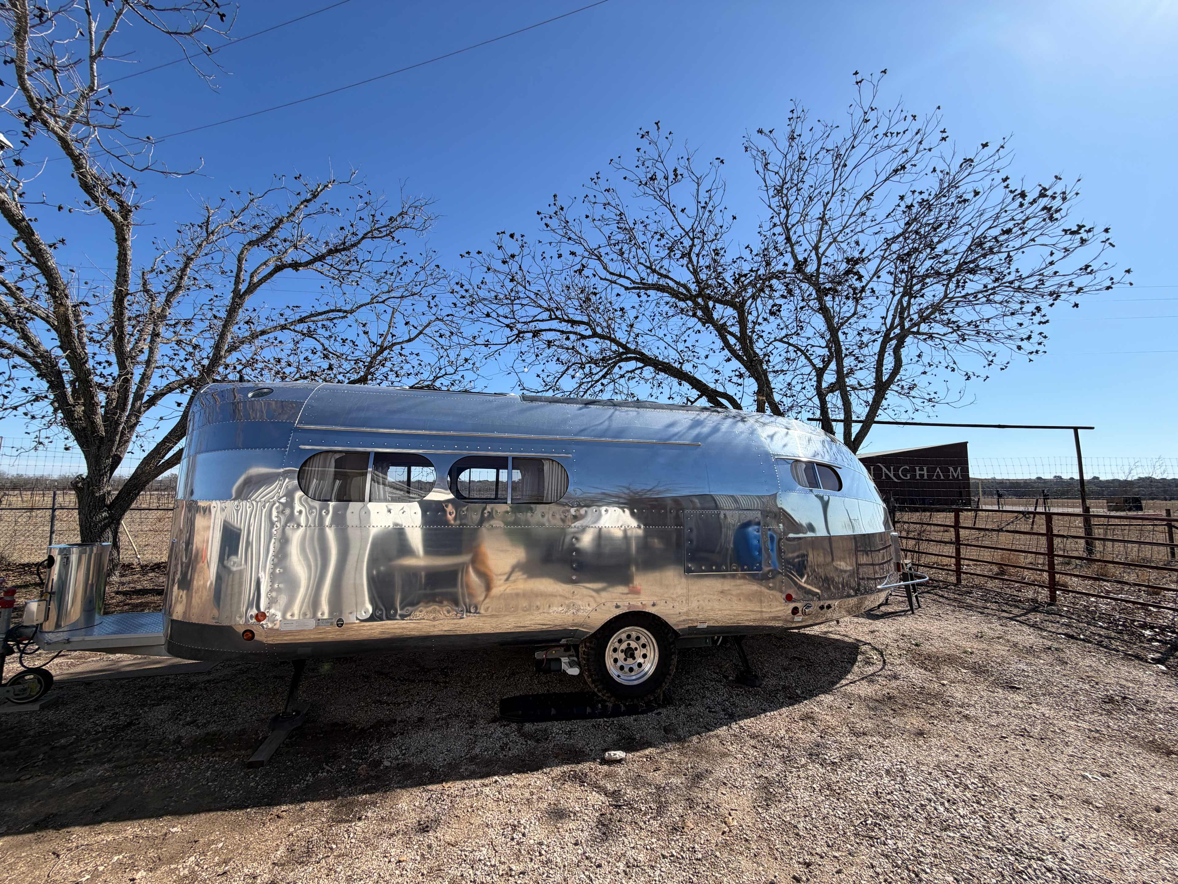 RV Spot, looking toward the winery next door 