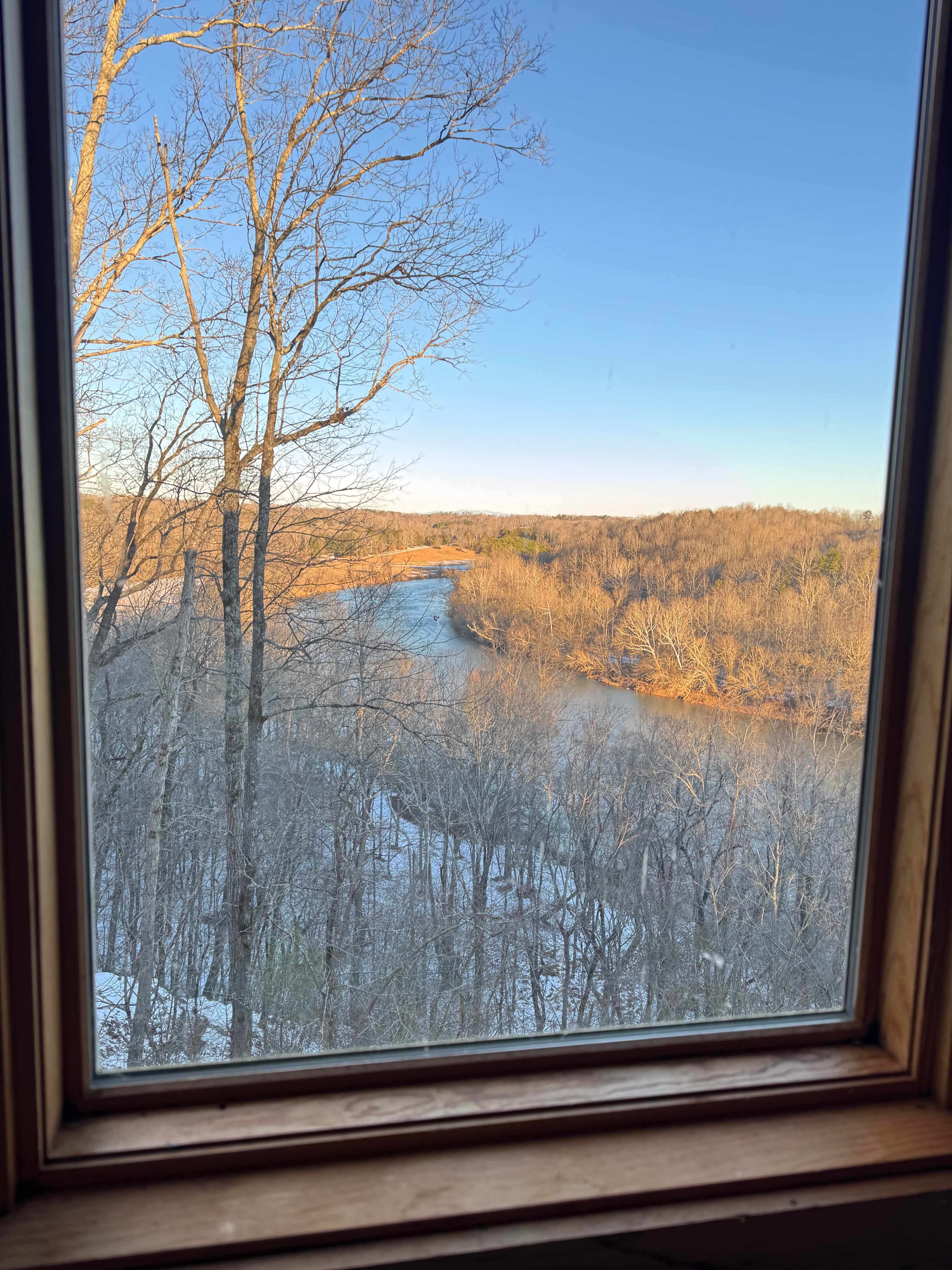 View from upstairs window 