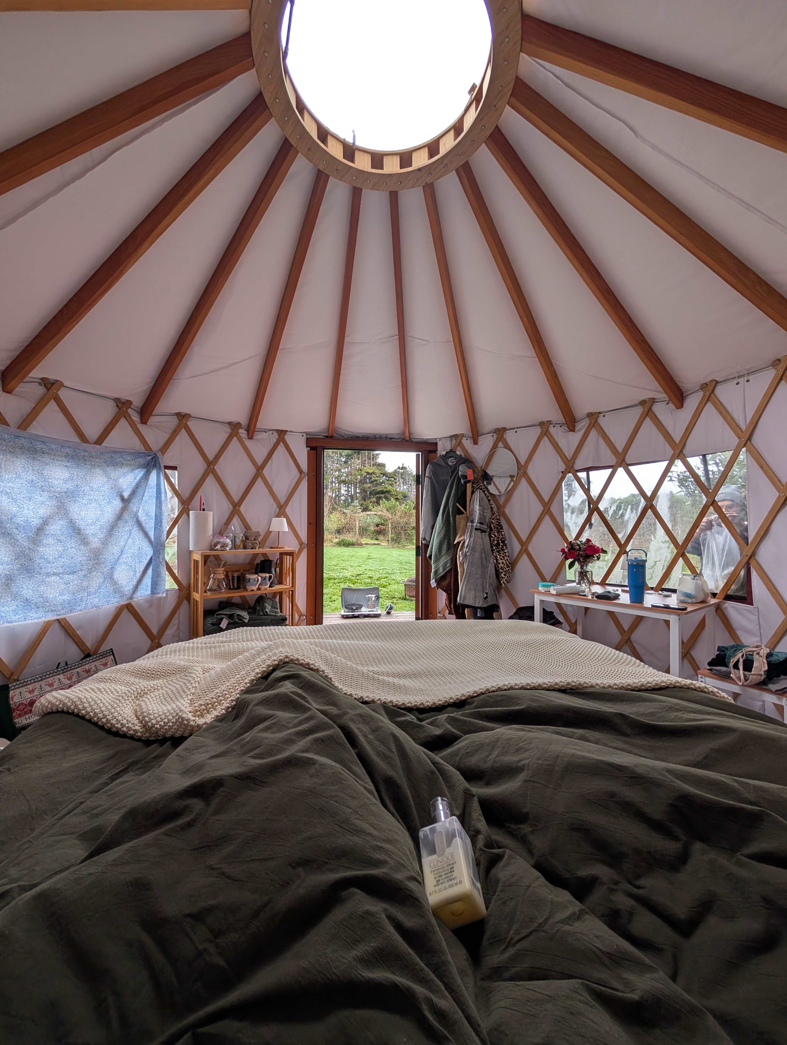 Good Things Farm Yurt, flower farm