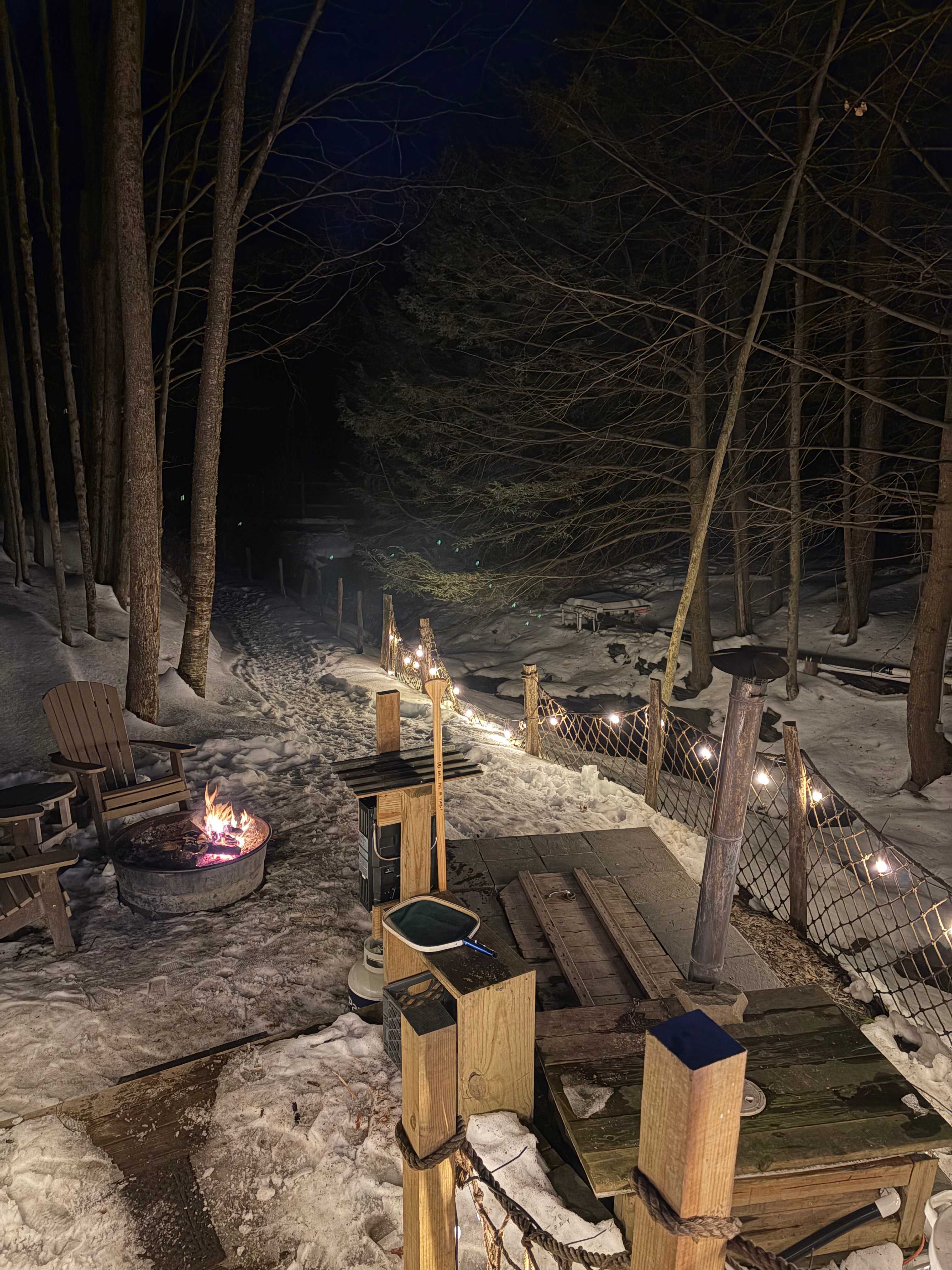 Glamping Tent Overlooking Waterfall