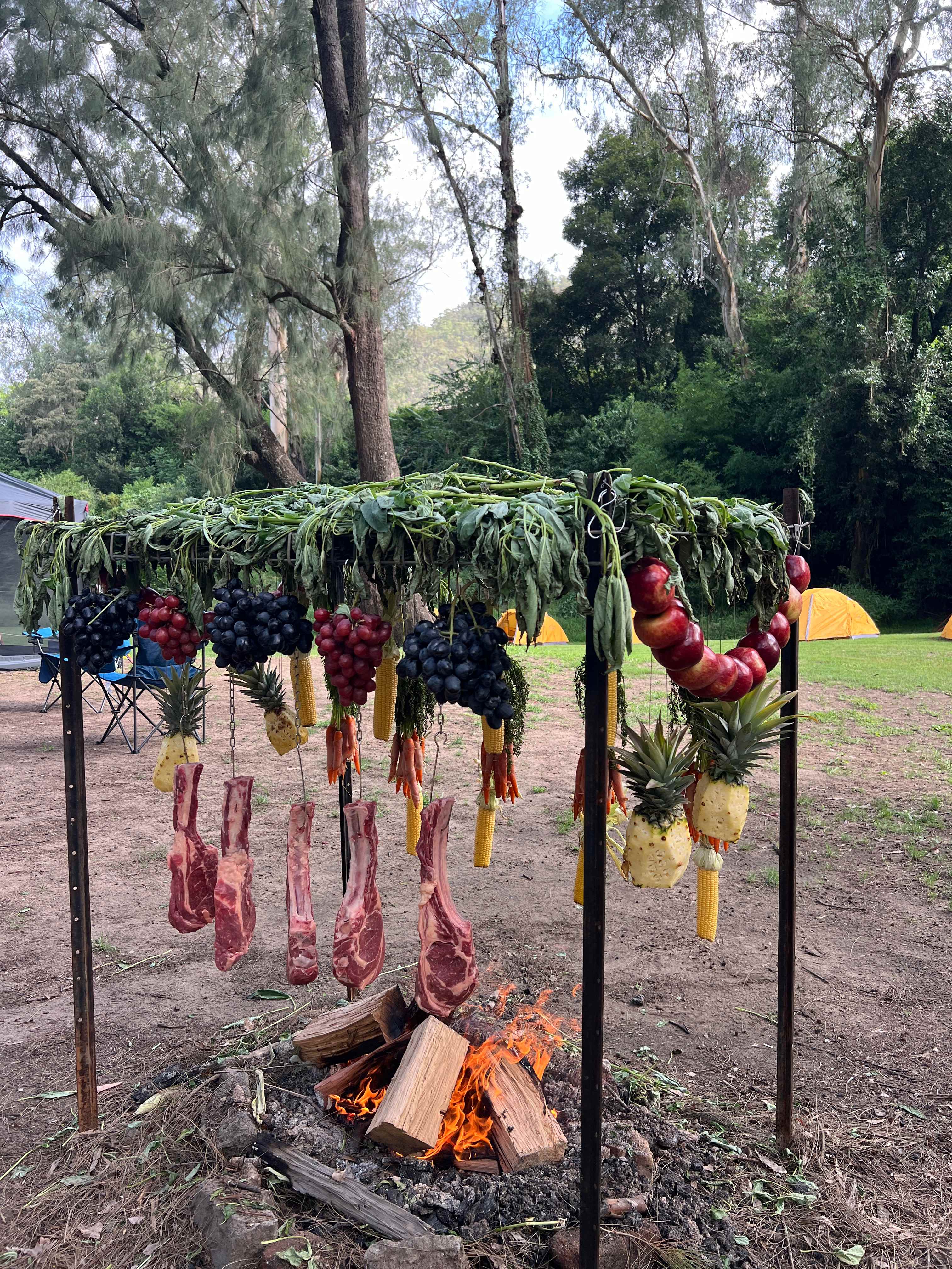 Our own dinner setup