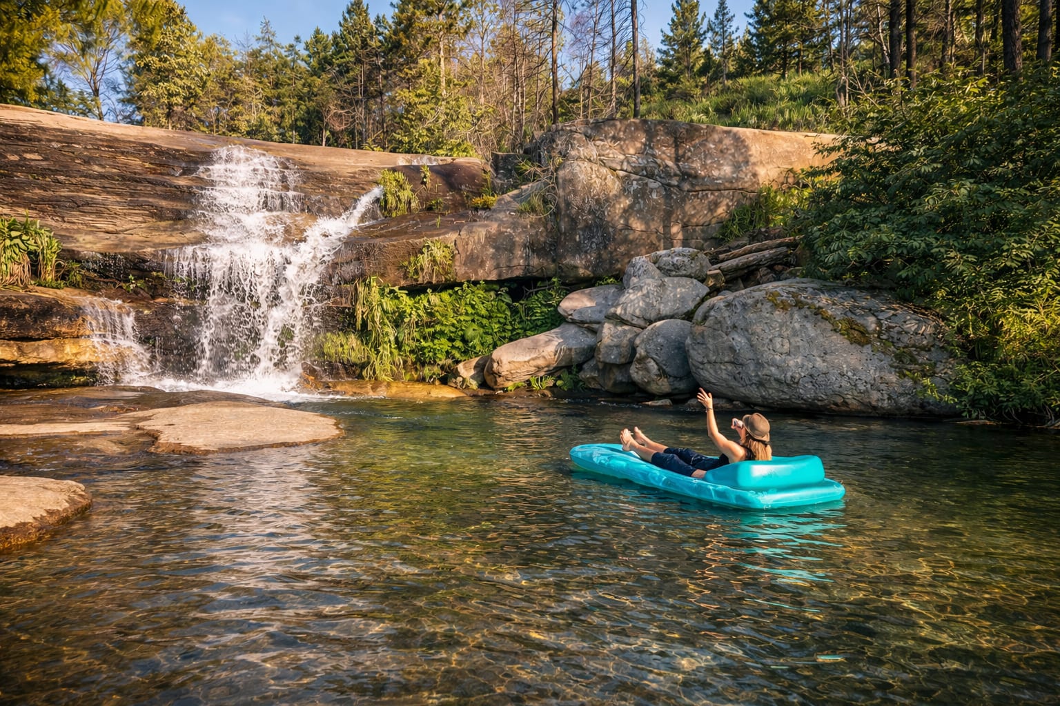 Musick Creek Falls  by Shaver Lake