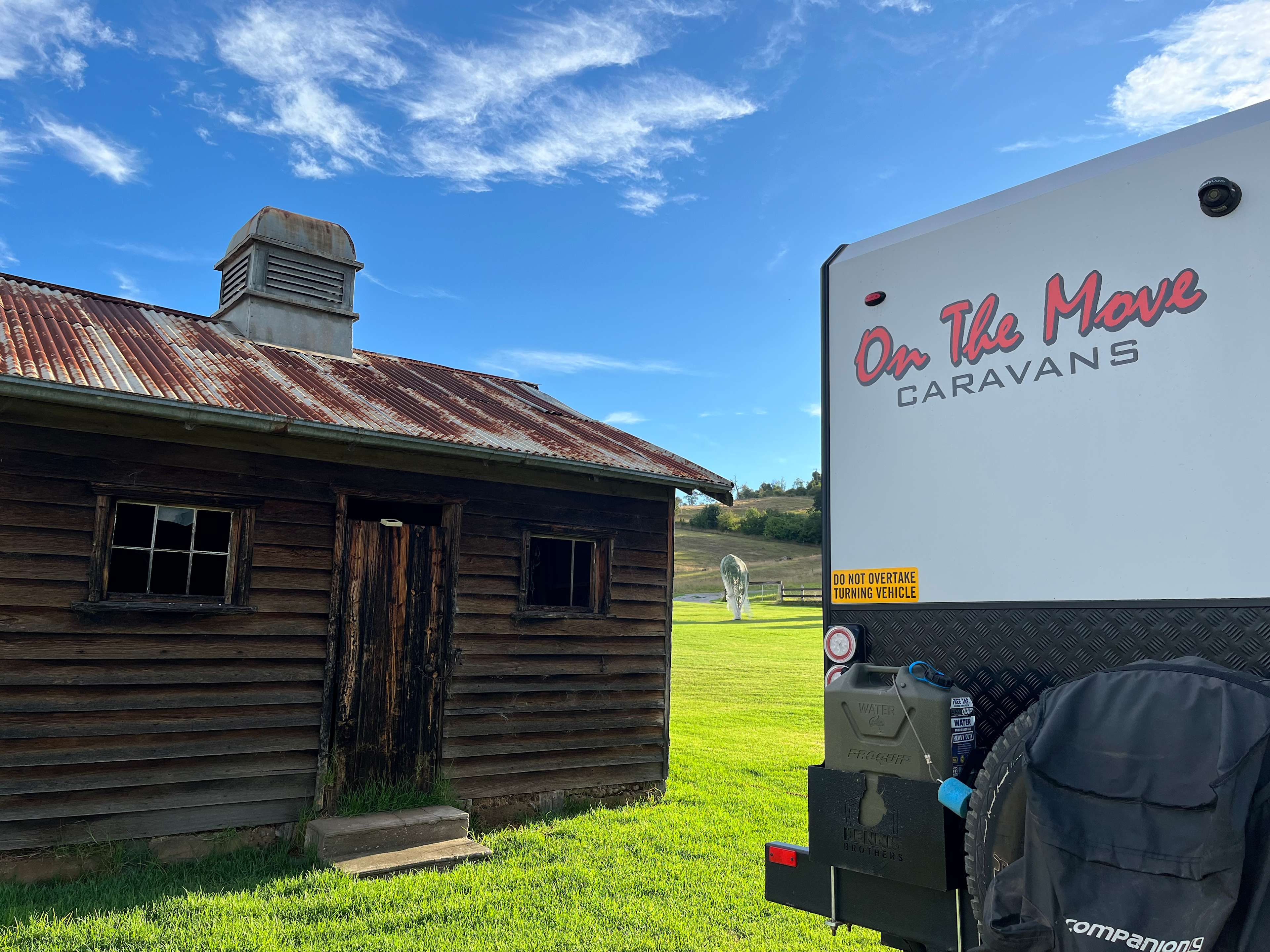 Power and water available at the shed is convenient.