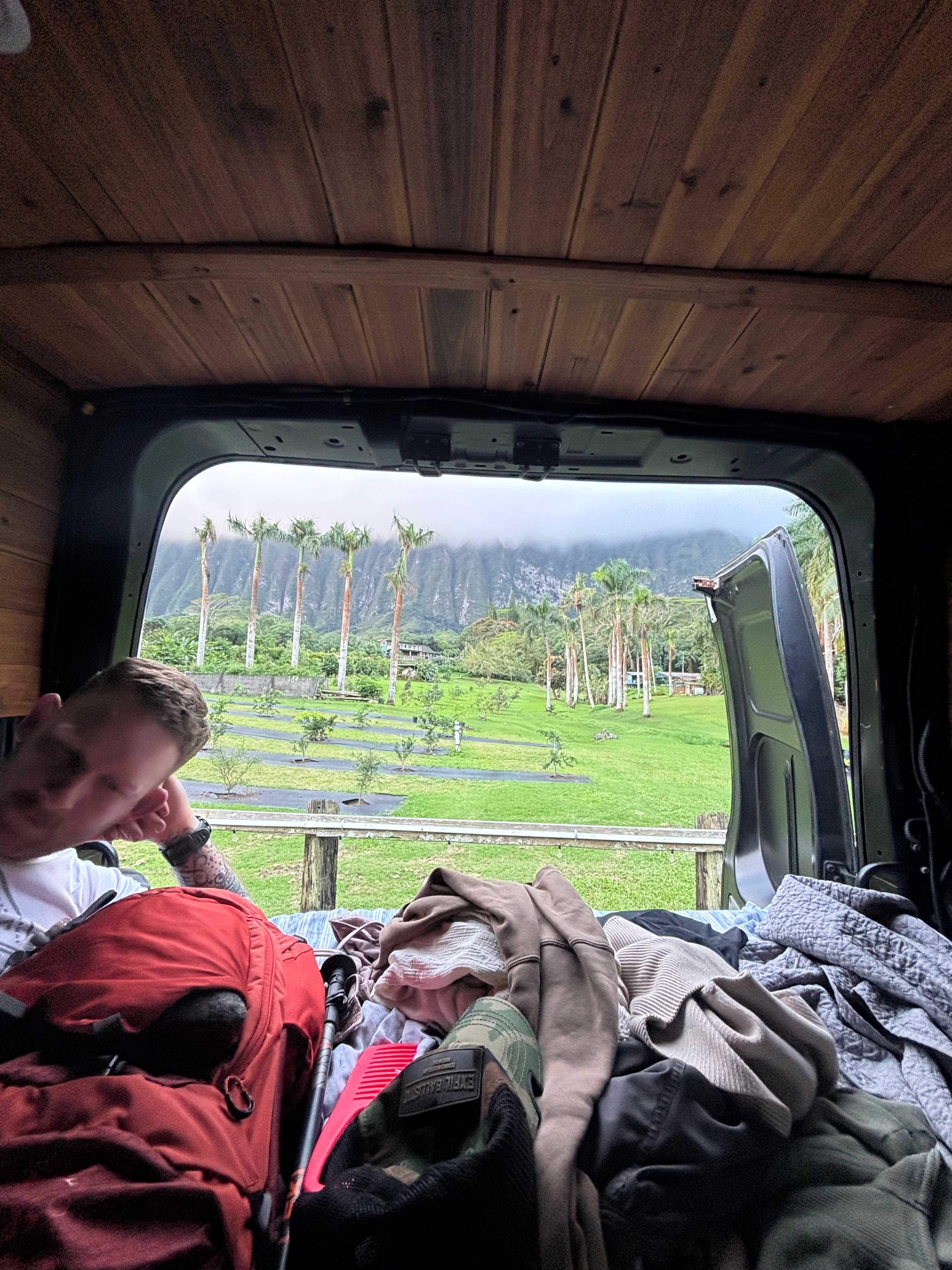 ignore the clothing mess but the view out the back was insane 😭♥️